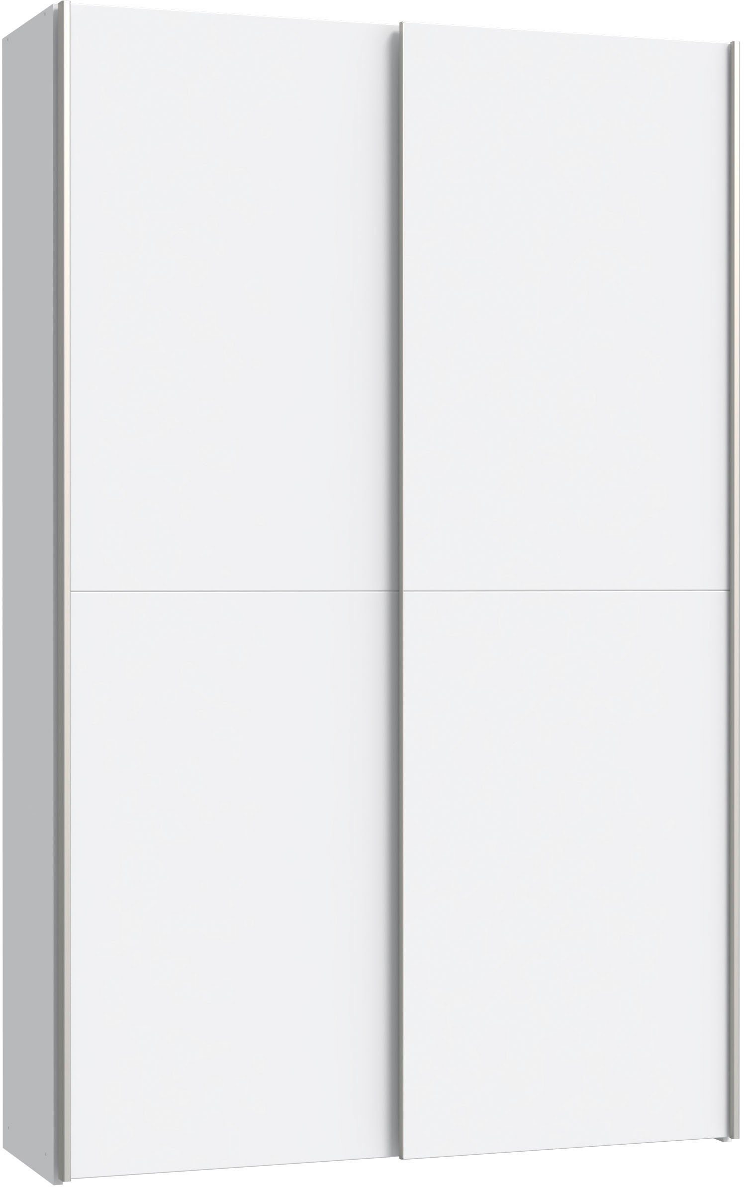 Home affaire Wäscheschrank Ozzula, Mehrzweckschrank, Schwebetürenschrank, Garderobenschrank (B/H/T ca. 120/190,5/42cm, 2 Türen, 6 Einlegeböden) FSC® zertifiziert, variable Inneinteilung, 42cm tief, Made in Europe