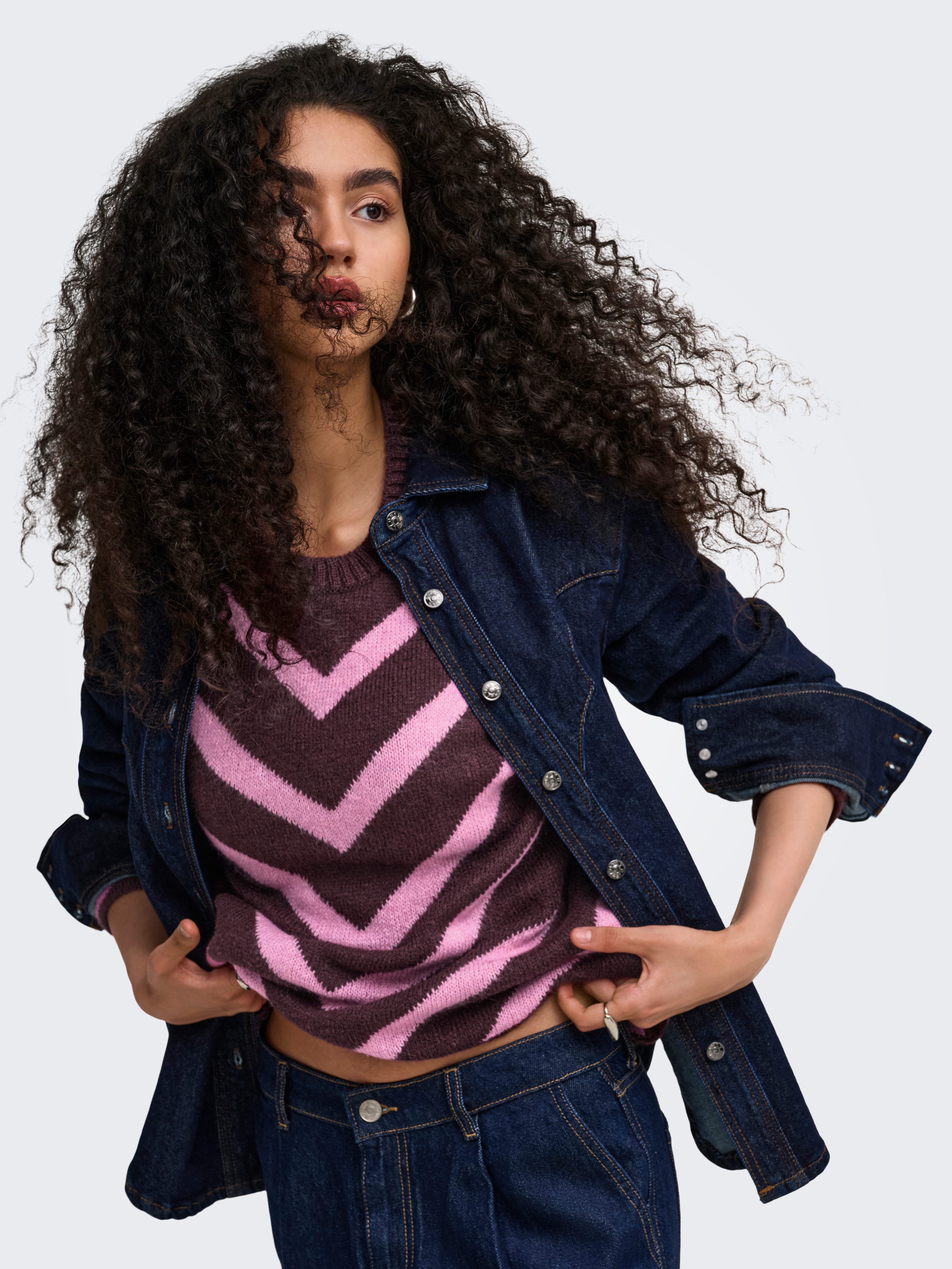 ONLY Strickpullover ONLELIZA L/S PULLOVER KNT NOOS Kunstfaser, regular fit