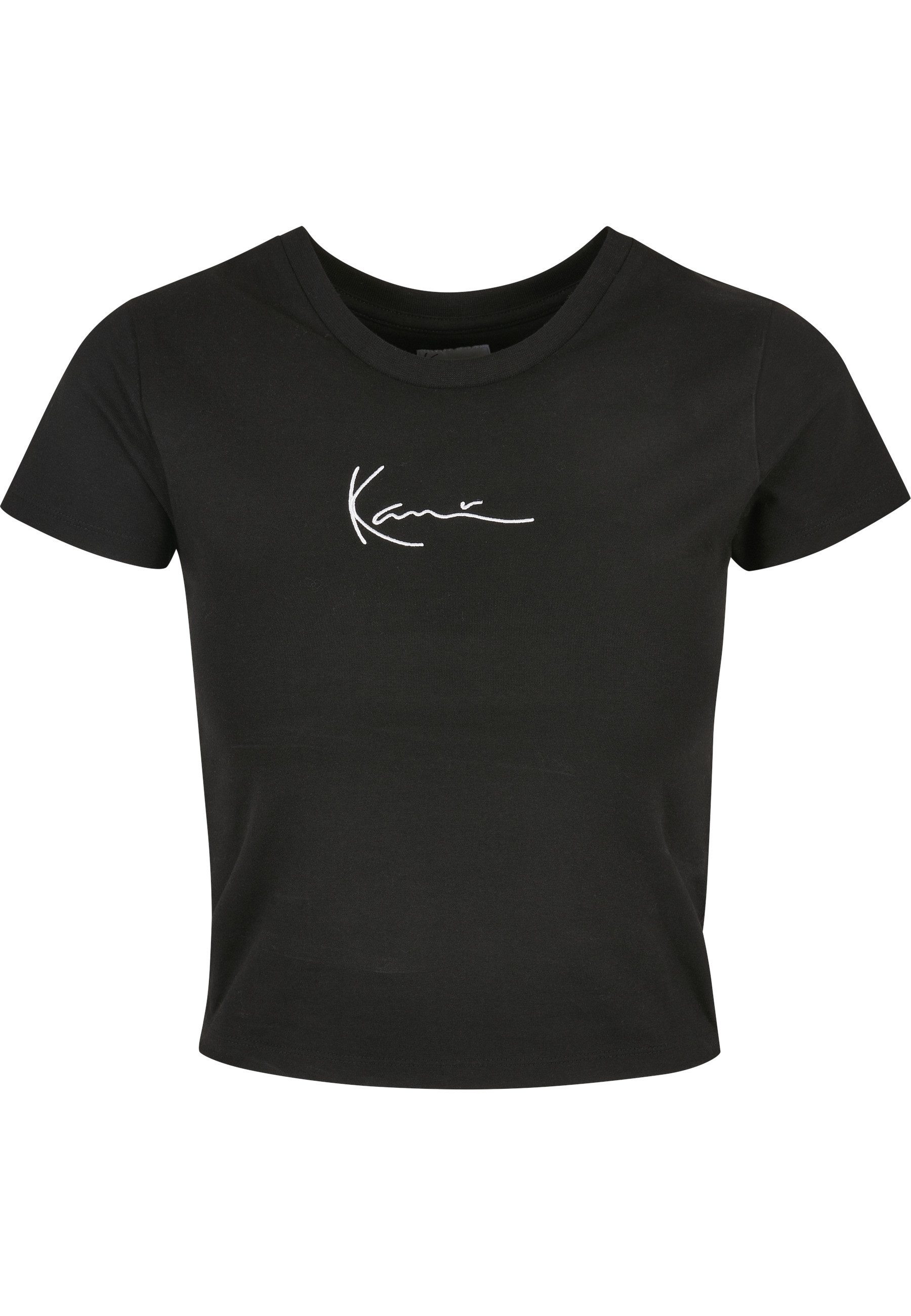 Karl Kani T-Shirt Karl Kani Damen KKWQ22002BLK SMALL SIGNATURE SHORT TEE BLK (1-tlg)