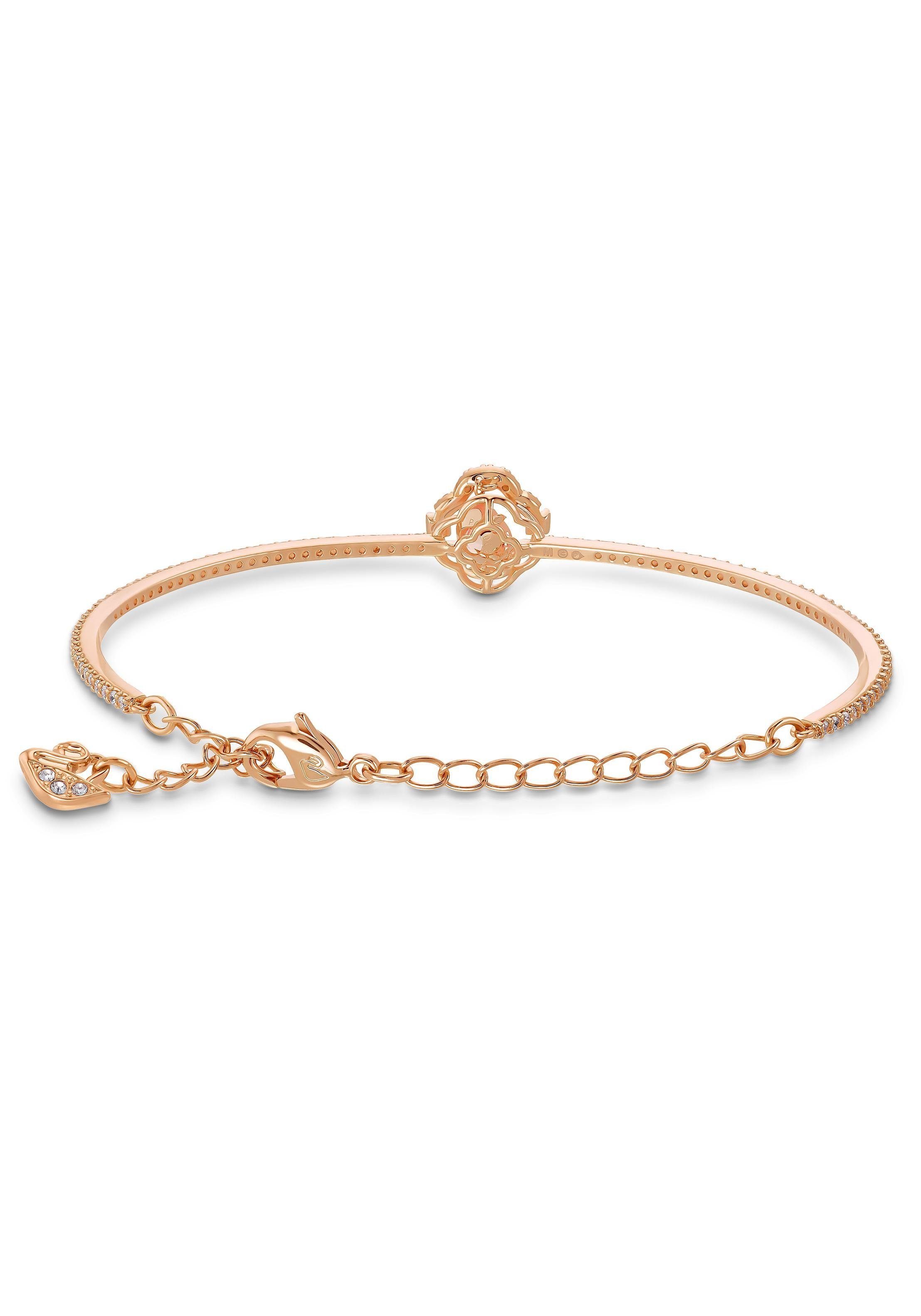 Swarovski Armreif Una Sparkling Dc Glücksklee, mit Swarovski® Kristall