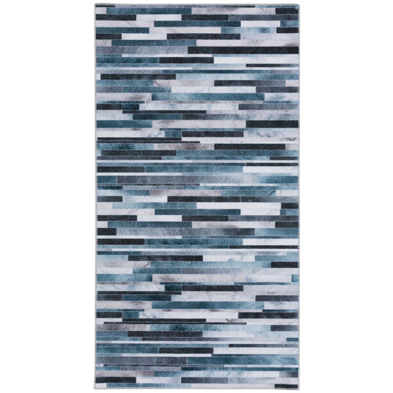 Teppich Coronado, Taleta, maschinewaschbar, 3 80 × 150 Höhe: Schlafzimmer, Blau Wohnzimmer, Esszimmer, mm, Flur, cm