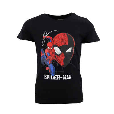 MARVEL Print-Shirt Marvel Spiderman Kurzarm Kinder Jungen T-Shirt Gr. 104 bis 134, 100% Baumwolle