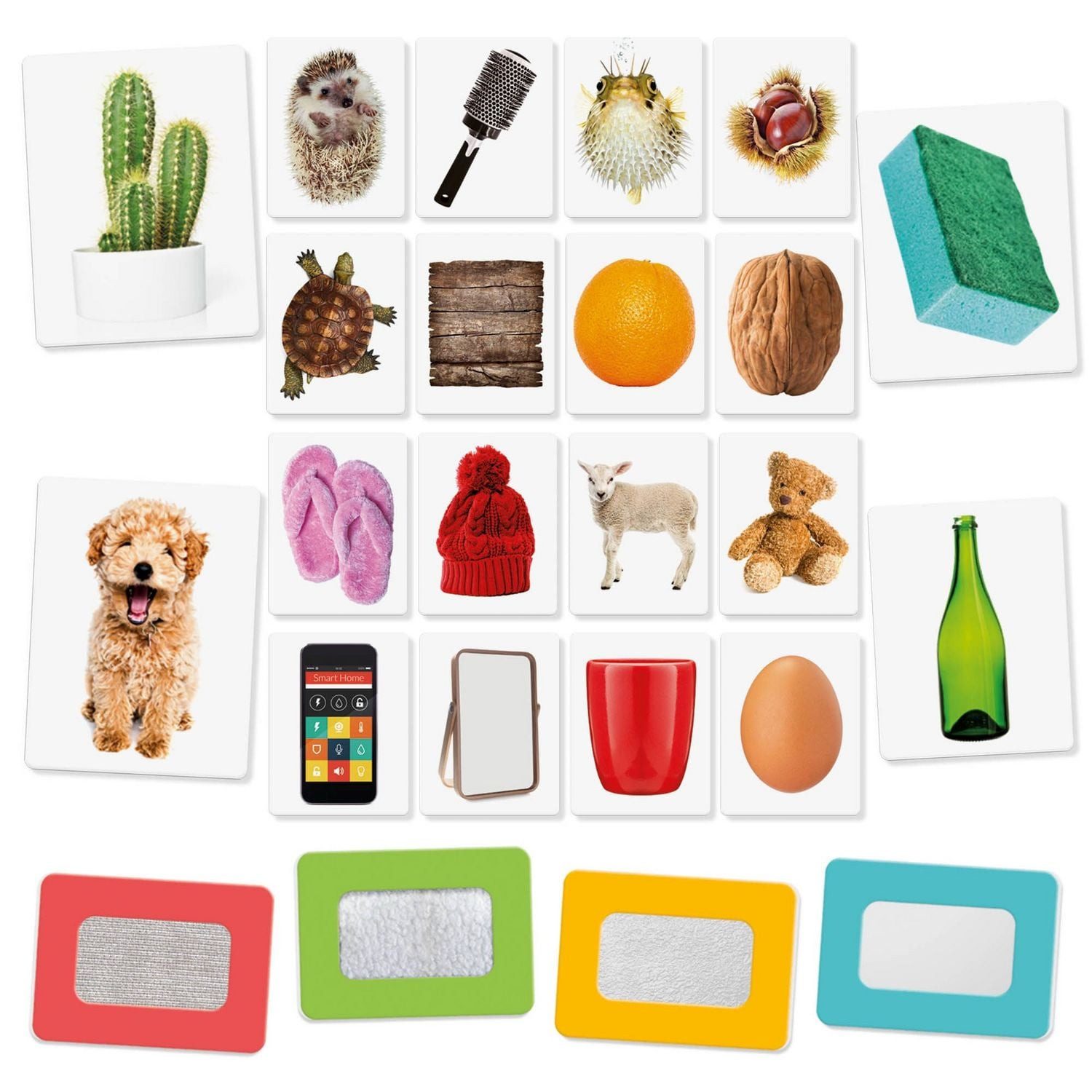 Spiel HEADU Montessori Tastkarten 1-4 Jahre
