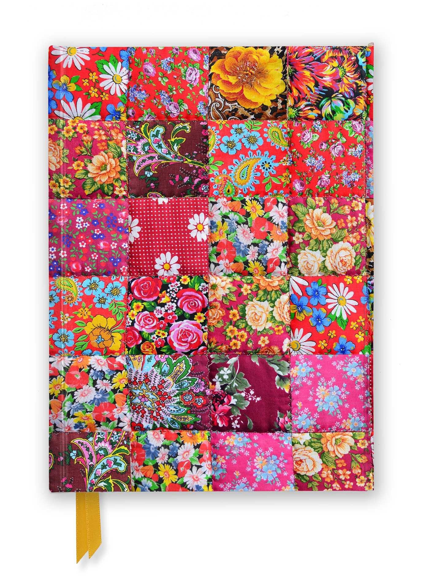 Notizbuch Premium Notizbuch DIN A5: Florales Patchwork Quilt