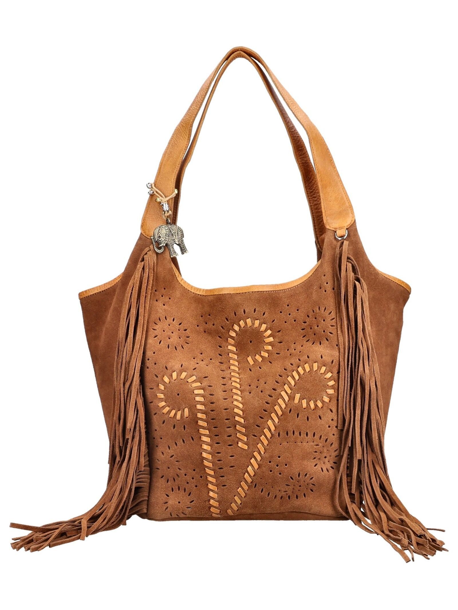 Anokhi Umhängetasche ANOKHI Taschen Veloursleder