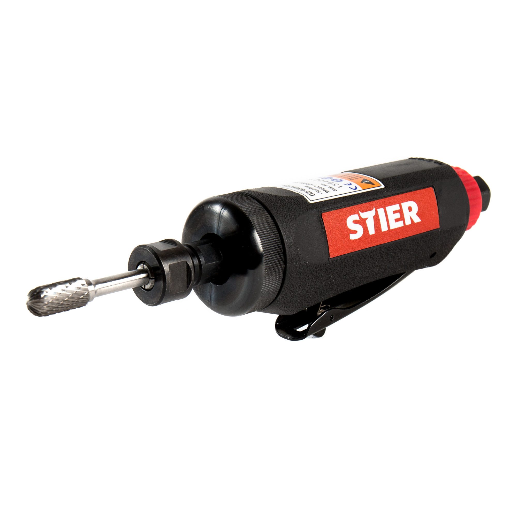 Stier Druckluft-Stabschleifer STIER Stabschleifer 51-1 Stecknippel 1/4 Zoll Glanzschleifer geringes