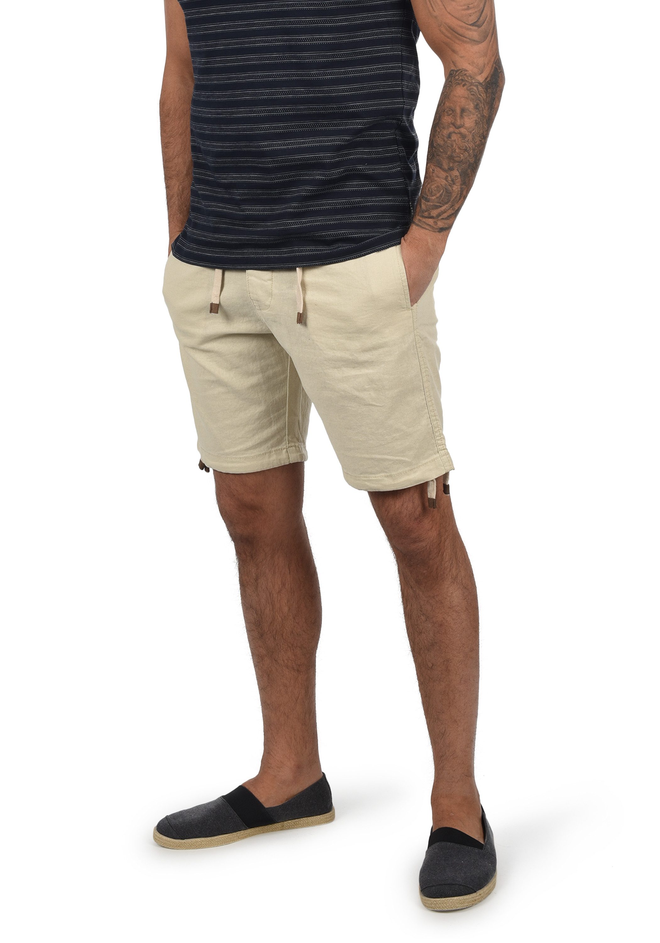 Indicode Leinenhose IDMoses Kurze Hose aus Leinenqualität günstig online kaufen