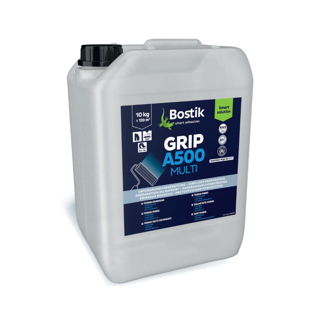 BOSTIK Universalgrundierung Bostik Grip A500 Multi 10kg multifunktionelle Haftgrundierung, Geeignet auf saugfähigen und nicht saugfähigen Untergründen