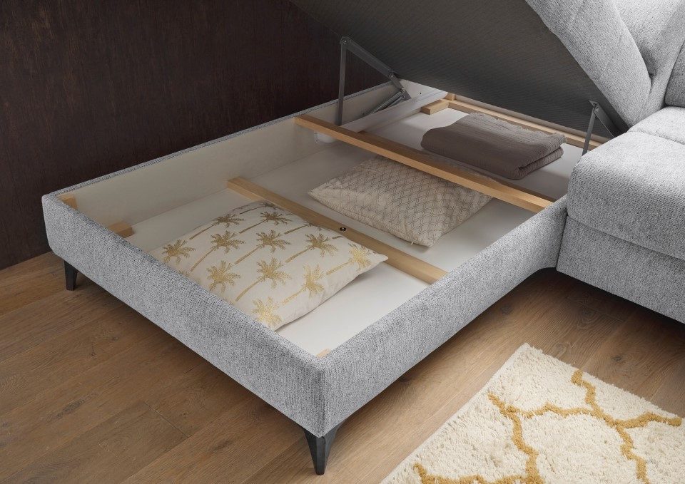 ED EXCITING DESIGN Ecksofa Sydney, mit elektrischer Sitzverbreitung oder Schlaffunktion