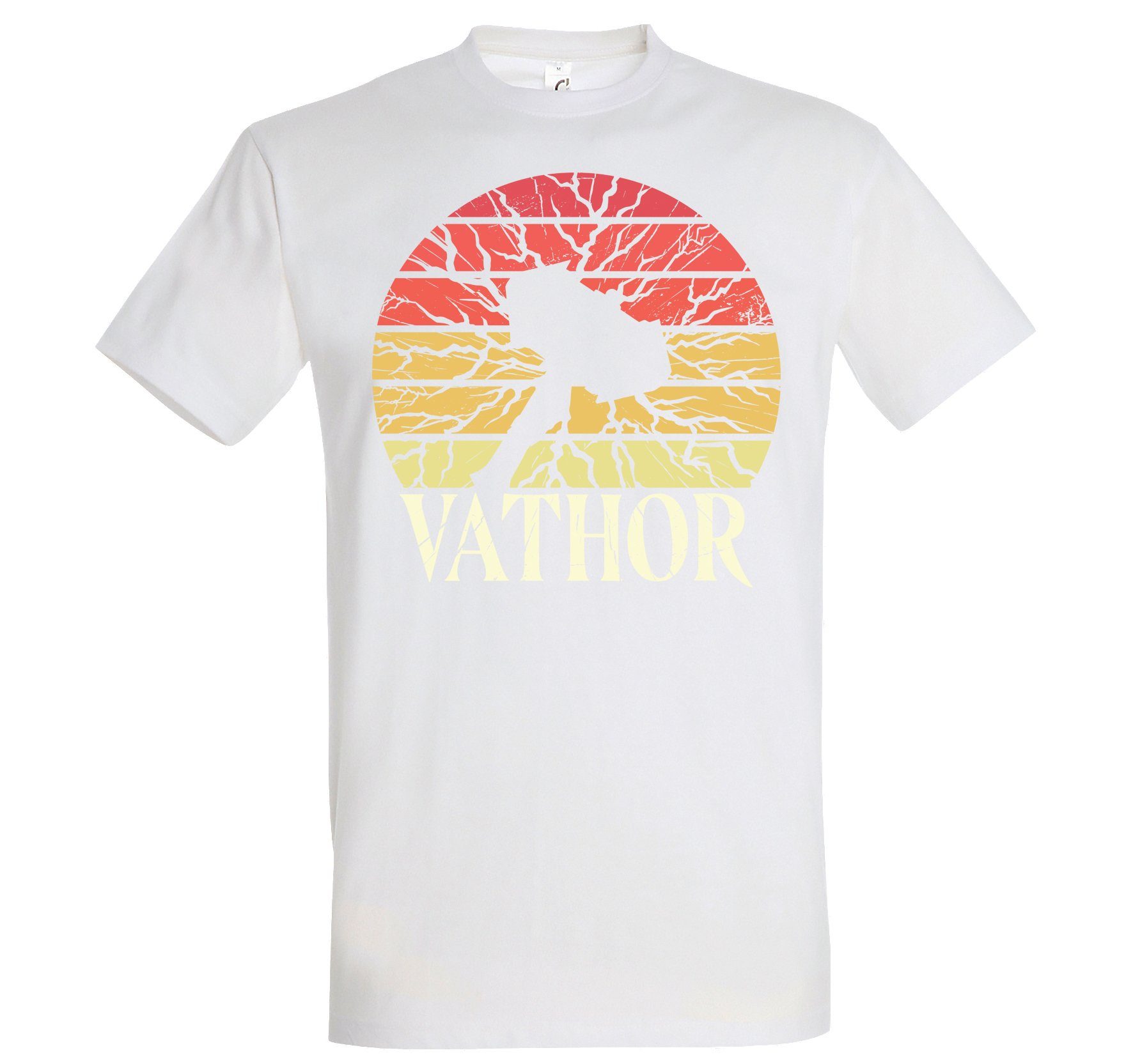 Youth Designz T-Shirt Vathor Herren T-Shirt mit Trendigem Frontdruck Weiss