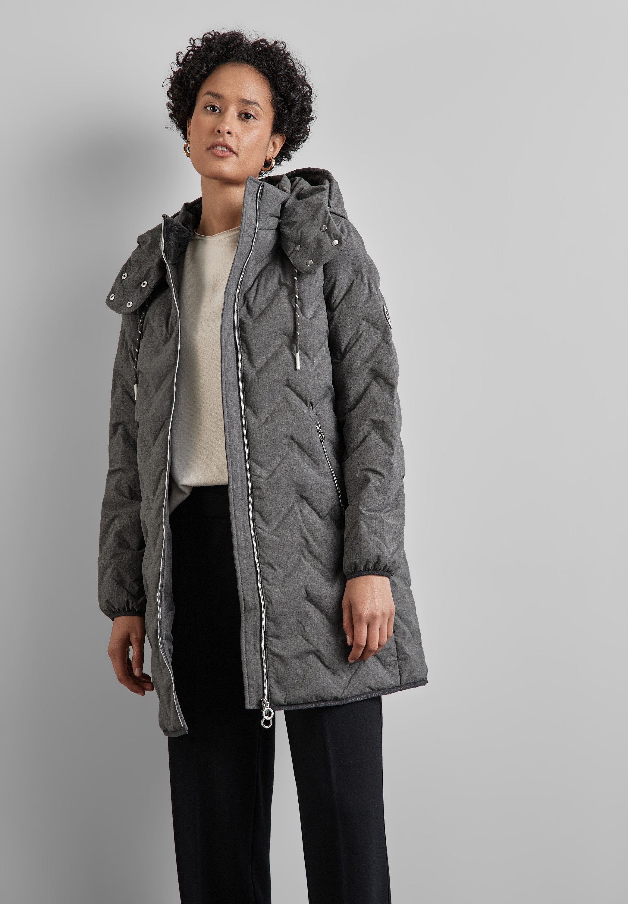STREET ONE Steppjacke mit Kapuze