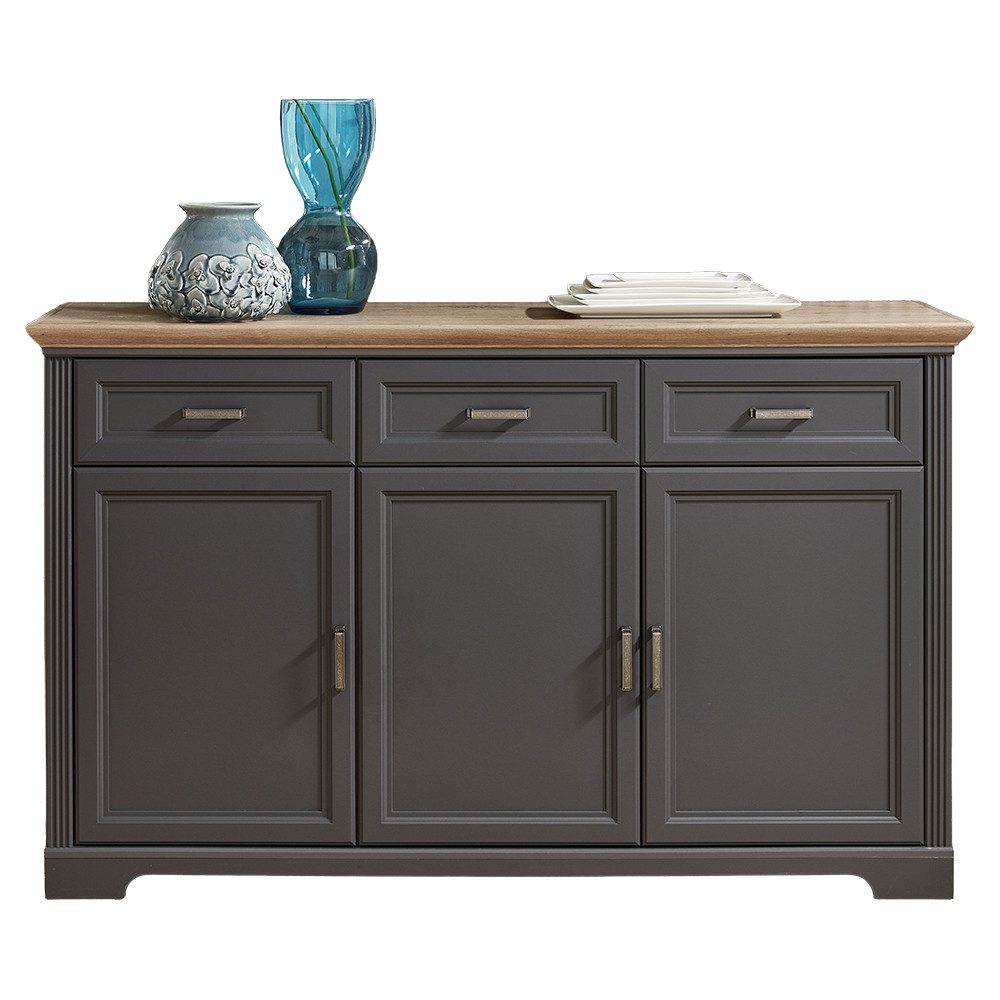 Lomadox Sideboard JÜLICH-36, Eiche Nb. 166/102/48 cm