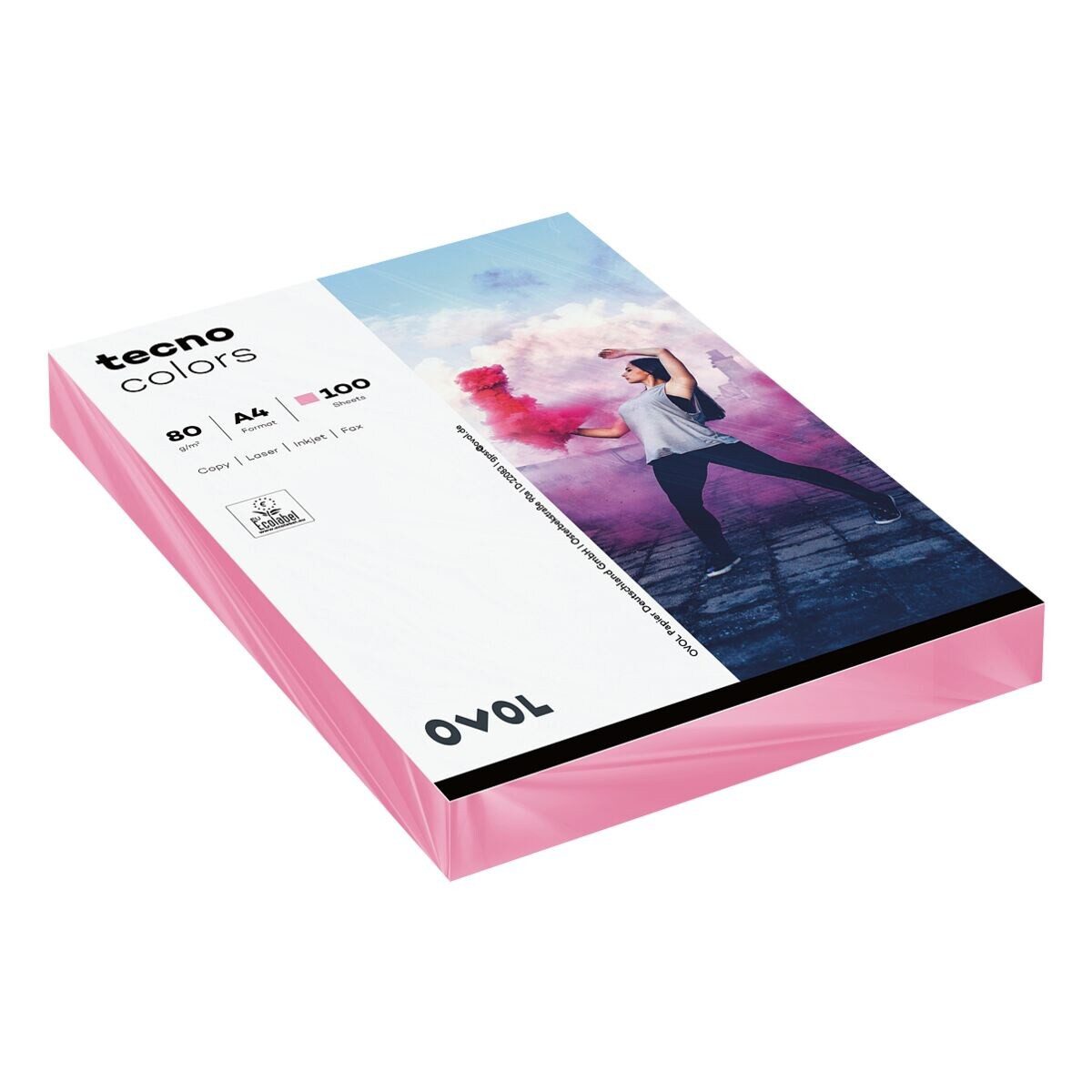Inapa tecno Druckerpapier Rainbow, Pastellfarben, Format DIN A4, 80 g/m², Kleinpack