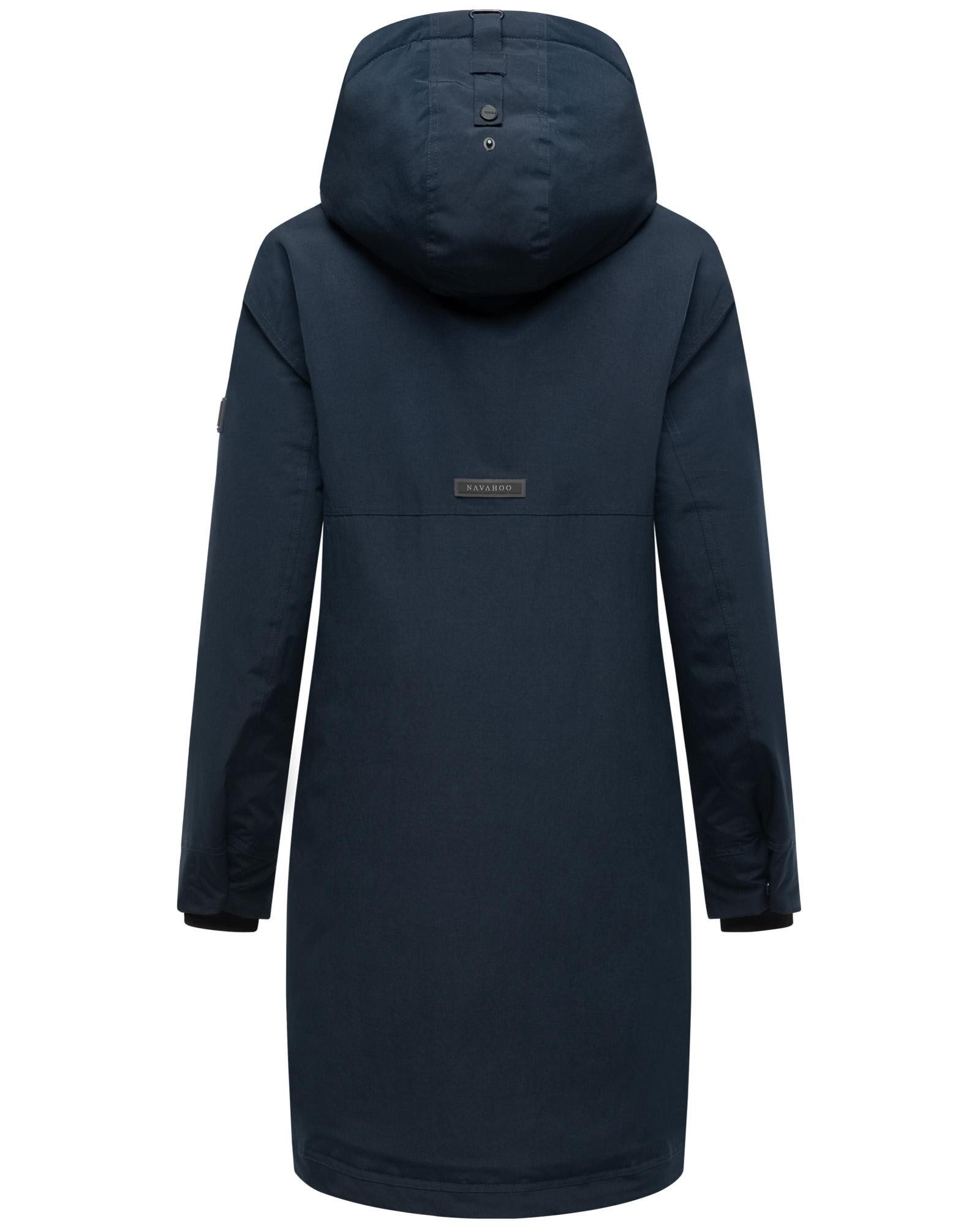 Navahoo Wintermantel Hageltanz 14 Warmer Damen Kurzmantel mit Kapuze