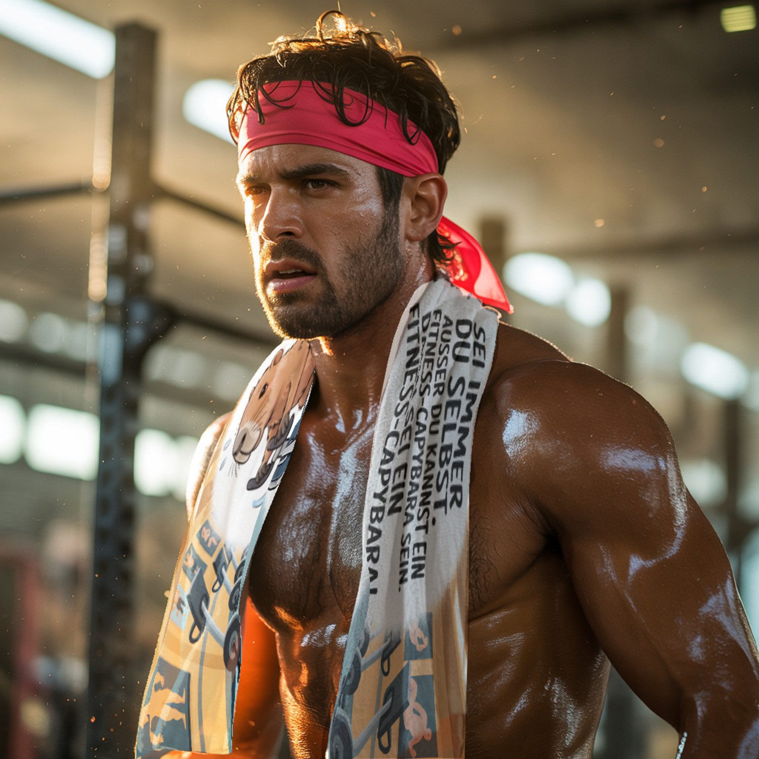 speecheese Sporthandtuch Sei ein Fitness-Capybara Eishandtuch XL mit lustig günstig online kaufen