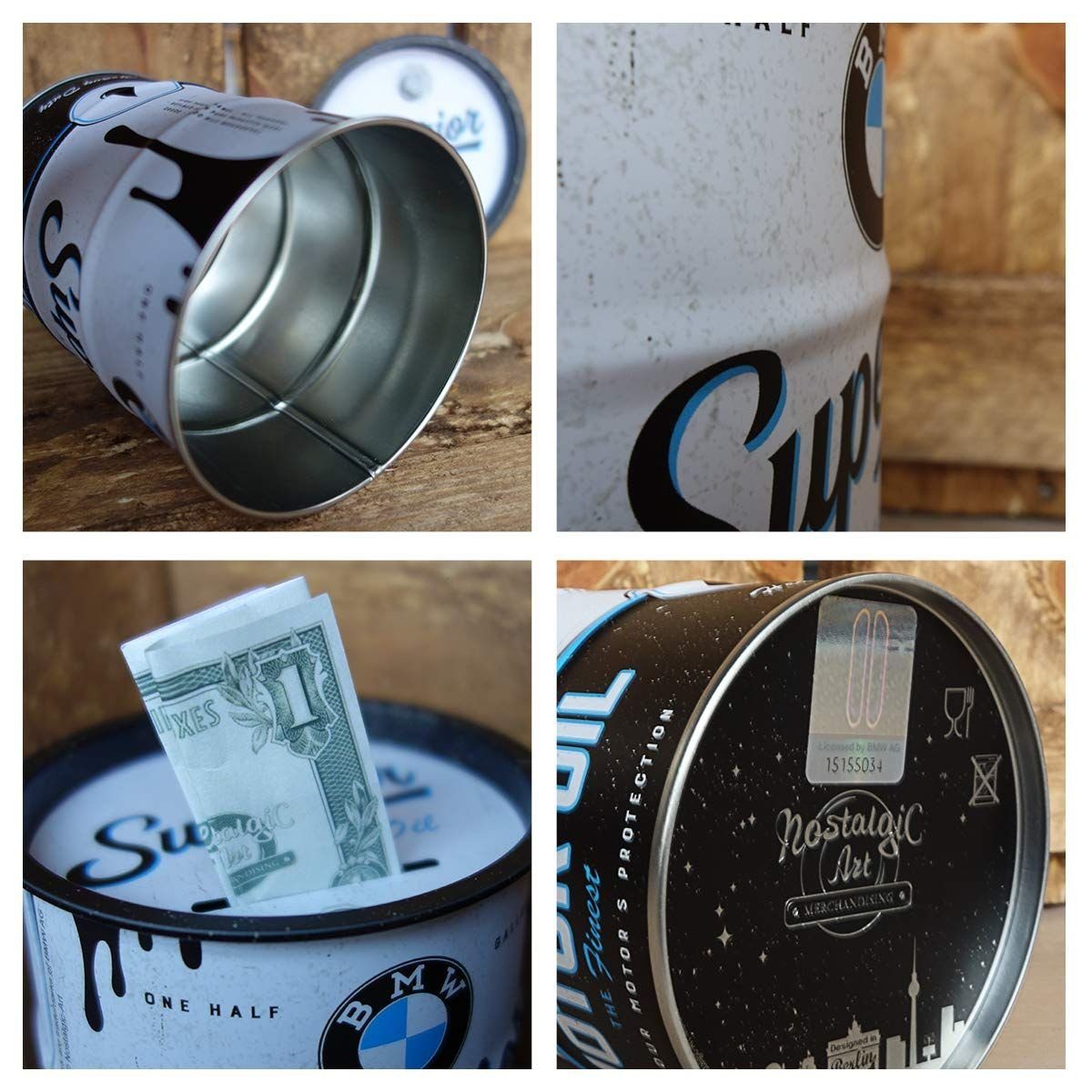 Nostalgic-Art Spardose Spardose Sparbüchse Sparschwein - BMW Superior Motor Oil