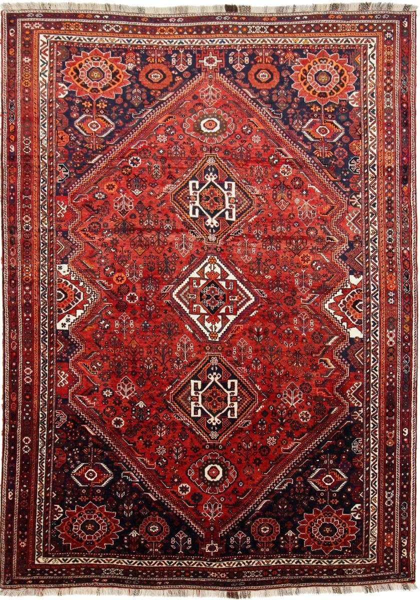 Orientteppich Ghashghai 226x314 Handgeknüpfter Orientteppich / Perserteppich, Nain Trading, rechteckig, Höhe: 12 mm