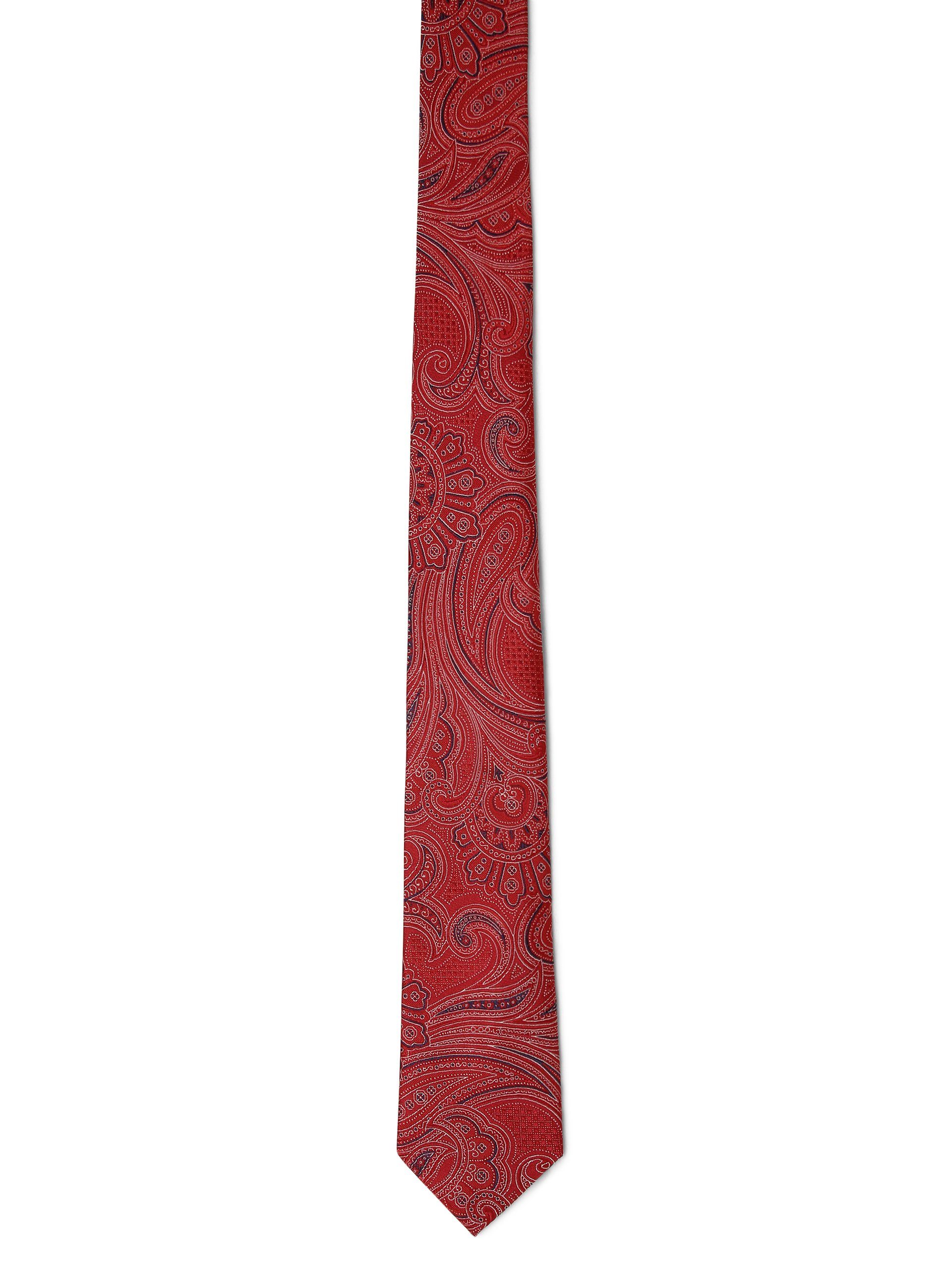 Andrew James Krawatte rot marine | Breite Krawatten