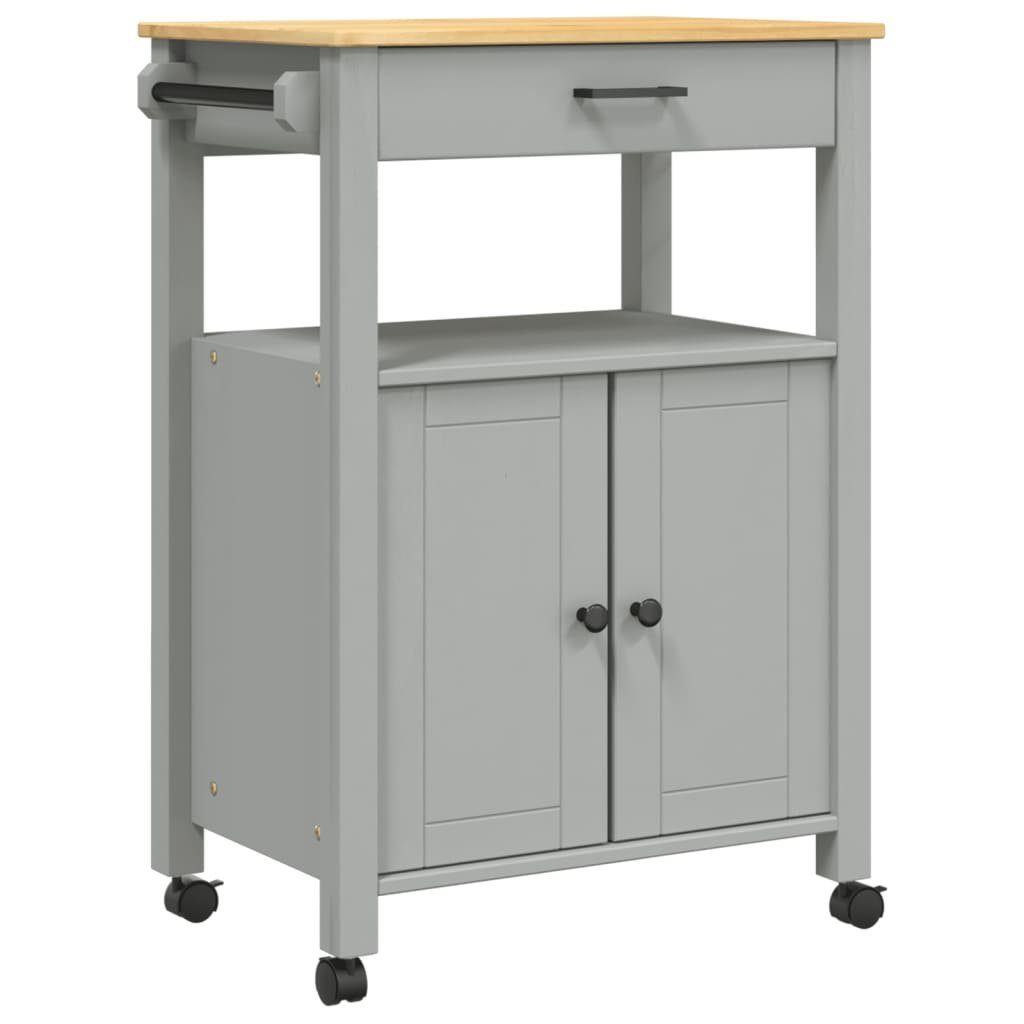vidaXL Küchenwagen 60 x 40 x 90 cm Küchenwagen MONZA 60x40x90 cm Massivholz Kiefer