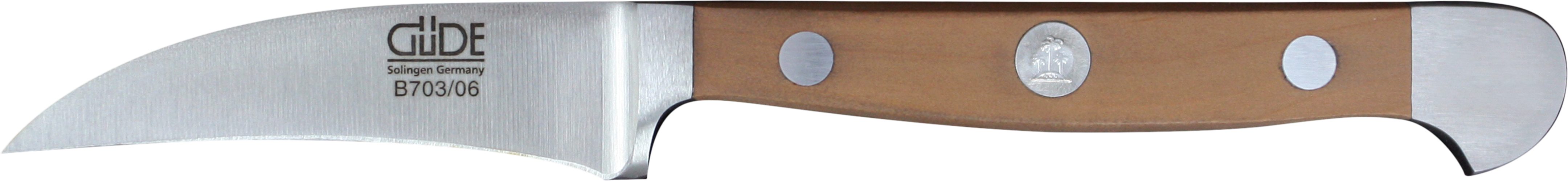 Güde Messer Solingen Schälmesser Güde Alpha Schälmesser 6cm, Birnenholz