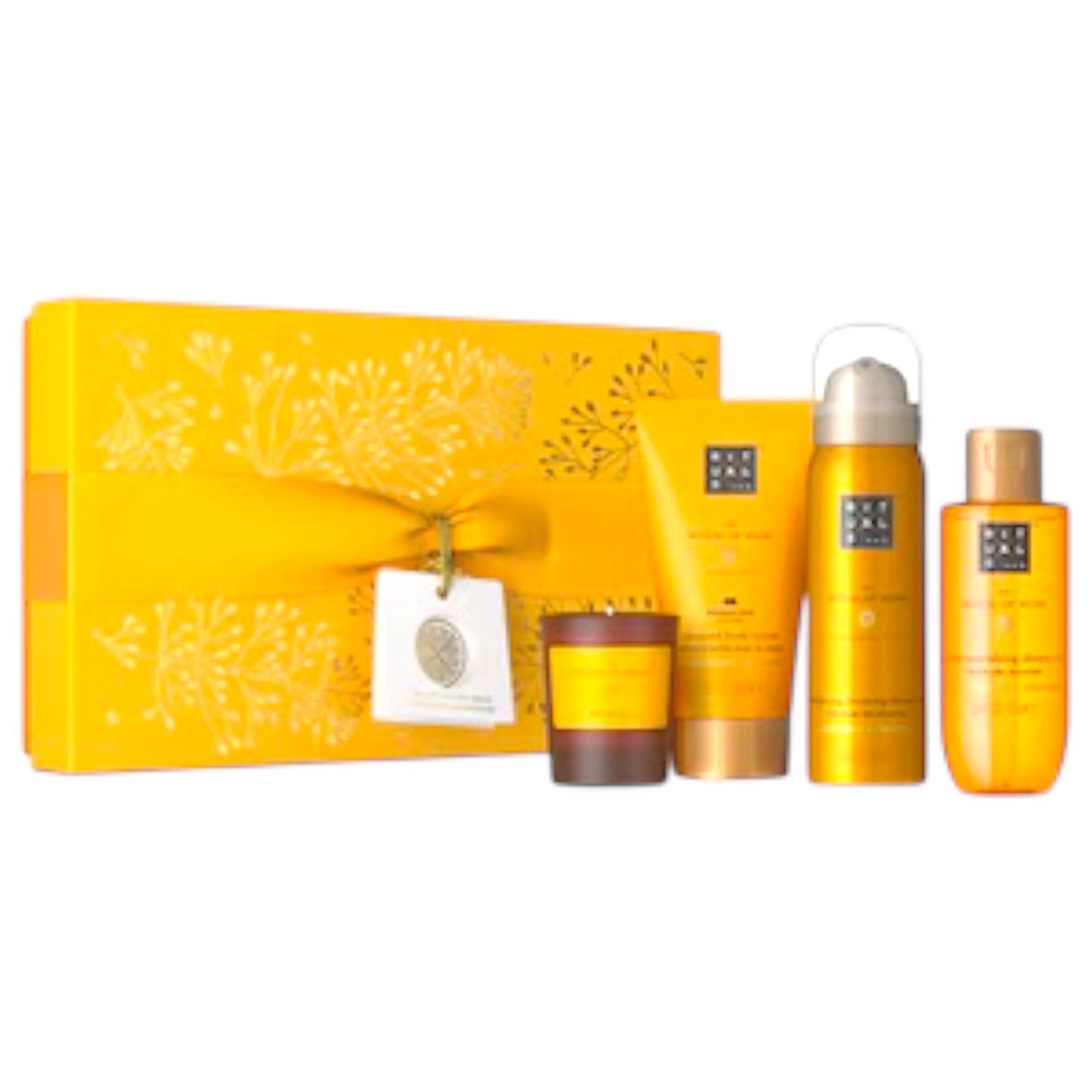 Rituals Pflege-Geschenkset The Ritual of Mehr Beauty Geschenkset RITUALS 4-teilig, Elegantes Set mit belebender Süßorange und beruhigendem Zedernholz