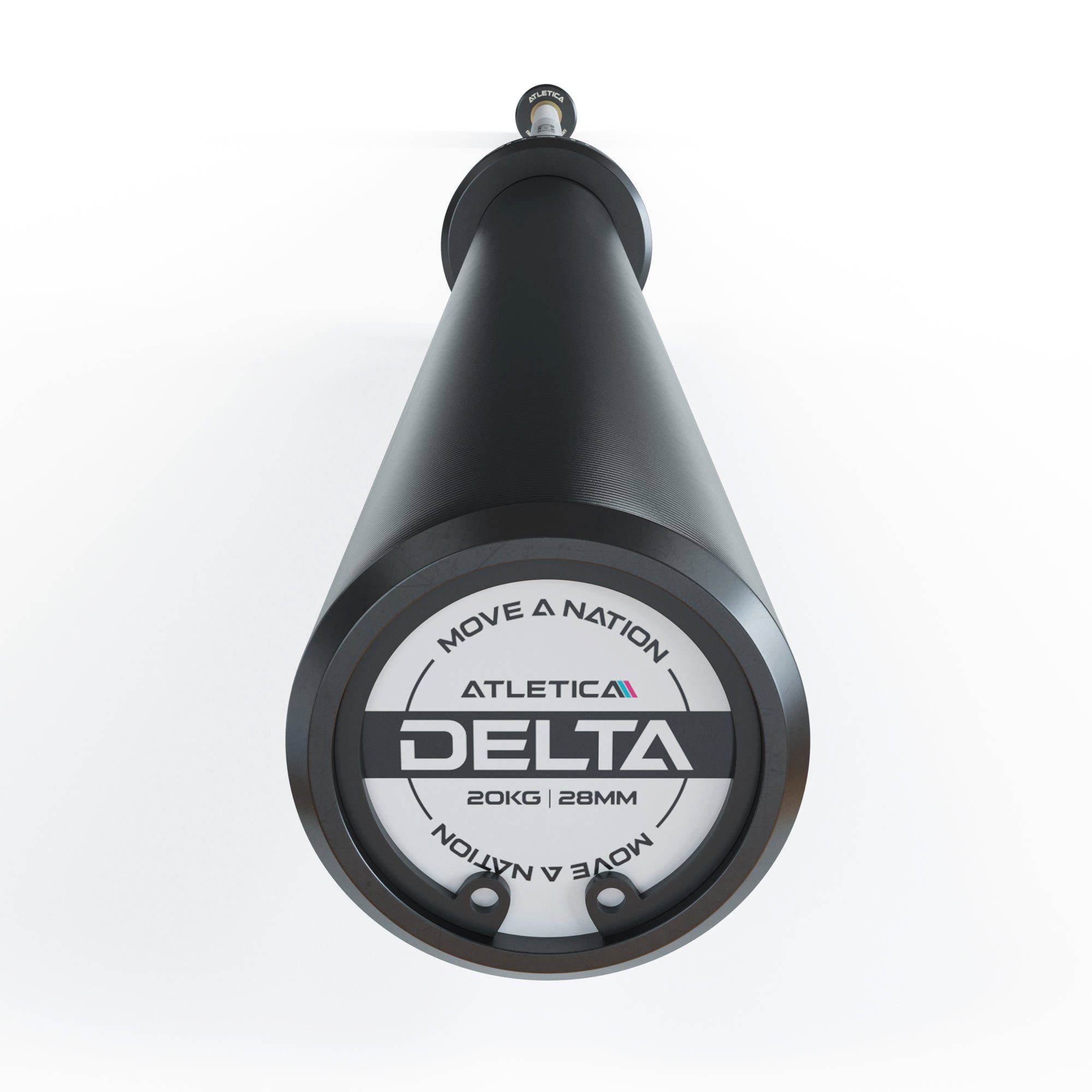 Delta IWF-Markierungen White, ATLETICA Langhantelstange 20kg, Hybrid-Langhantel & IPF-