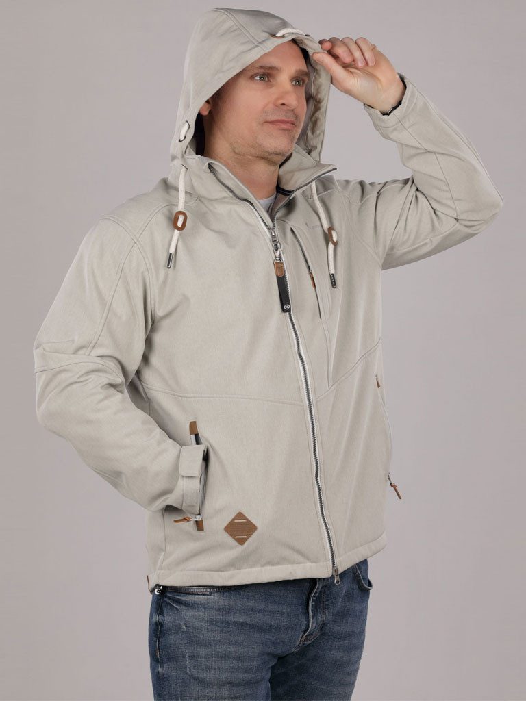 Dry Fashion Softshelljacke Eckernförde Herren Jacke Eckernförde Meliert mit günstig online kaufen