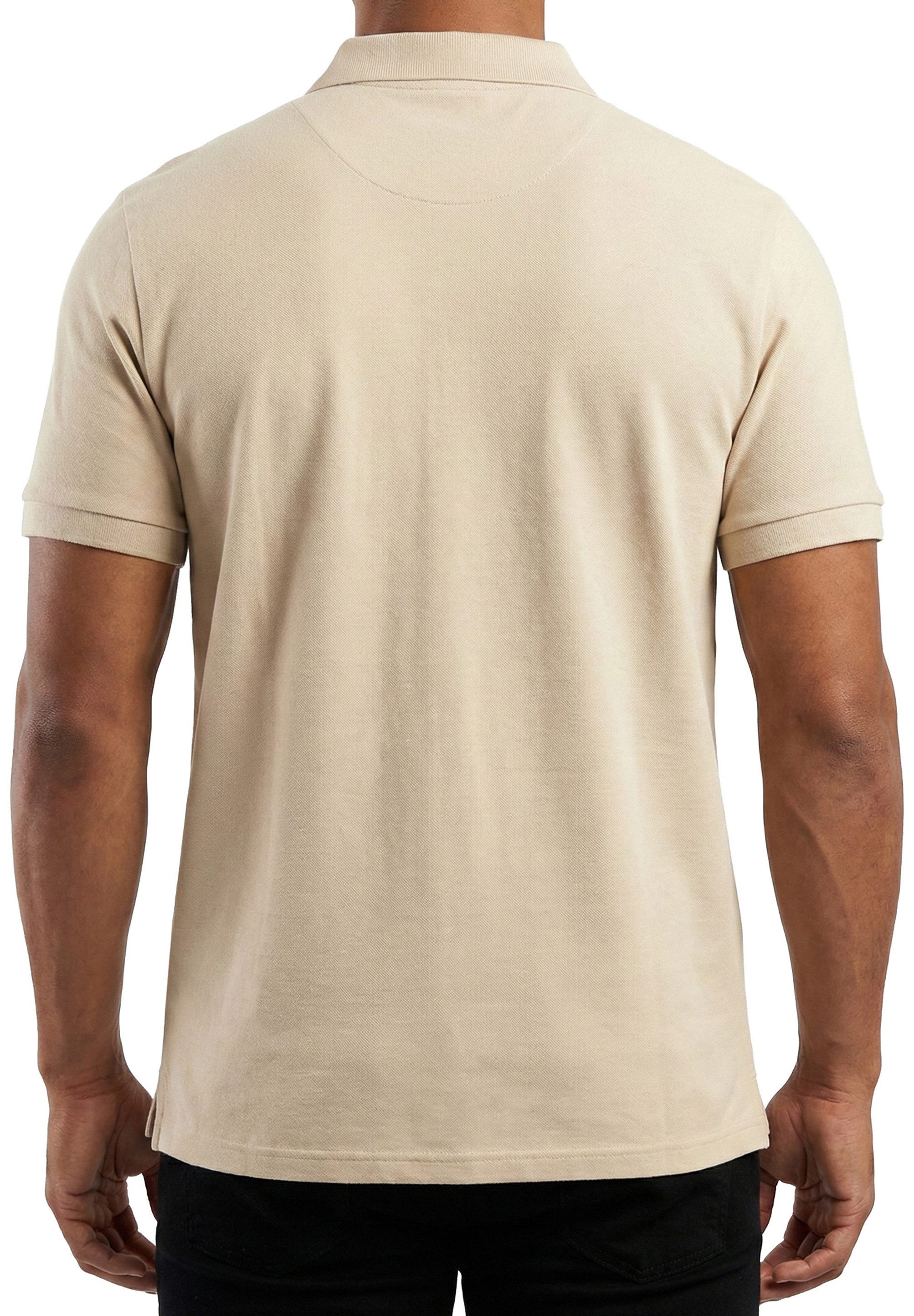 Jack & Jones Poloshirt RISE INFINITY POLO Kurzarm Hemd aus Bauwolle Polohemd mit Print T-Shirt mit Kragen