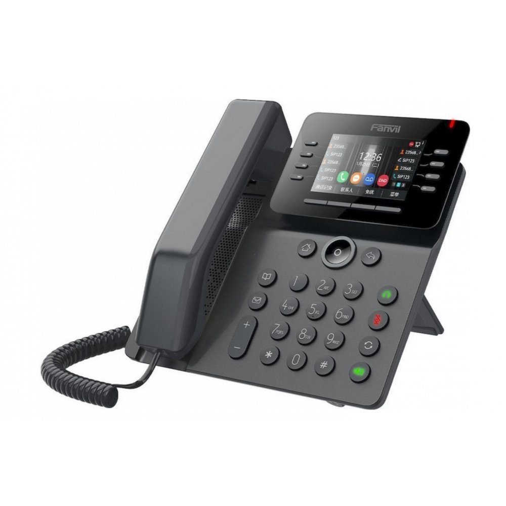 - NFR Fanvil schwarz SIP-Phone V64 - VoIP-Business-Telefon Konferenztelefon