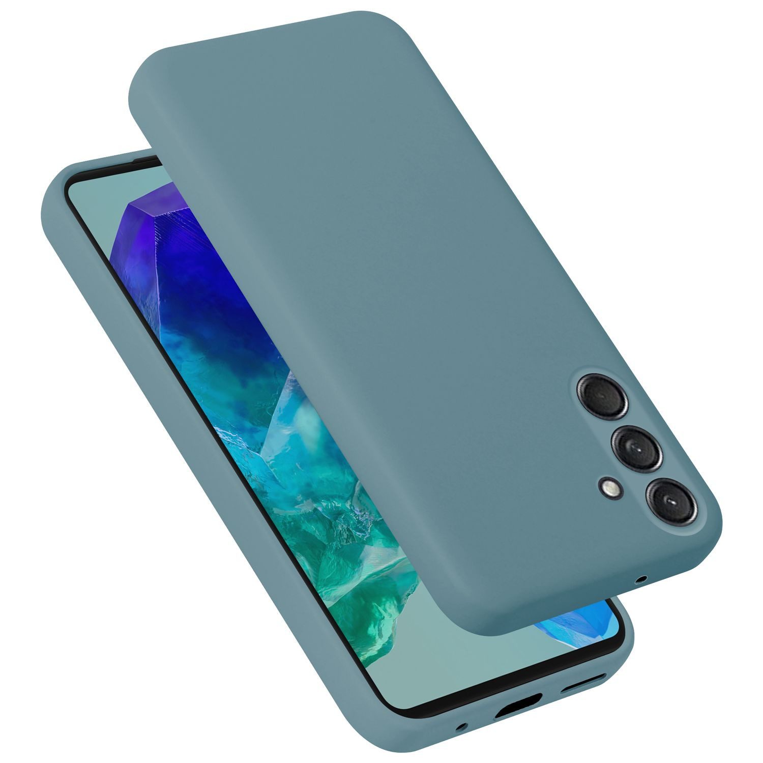 Cadorabo Handyhülle für Samsung Galaxy M55 Hülle Samsung Galaxy M55, Hülle TPU Silikon Schutzhülle Flexible Handyhülle Cover Case