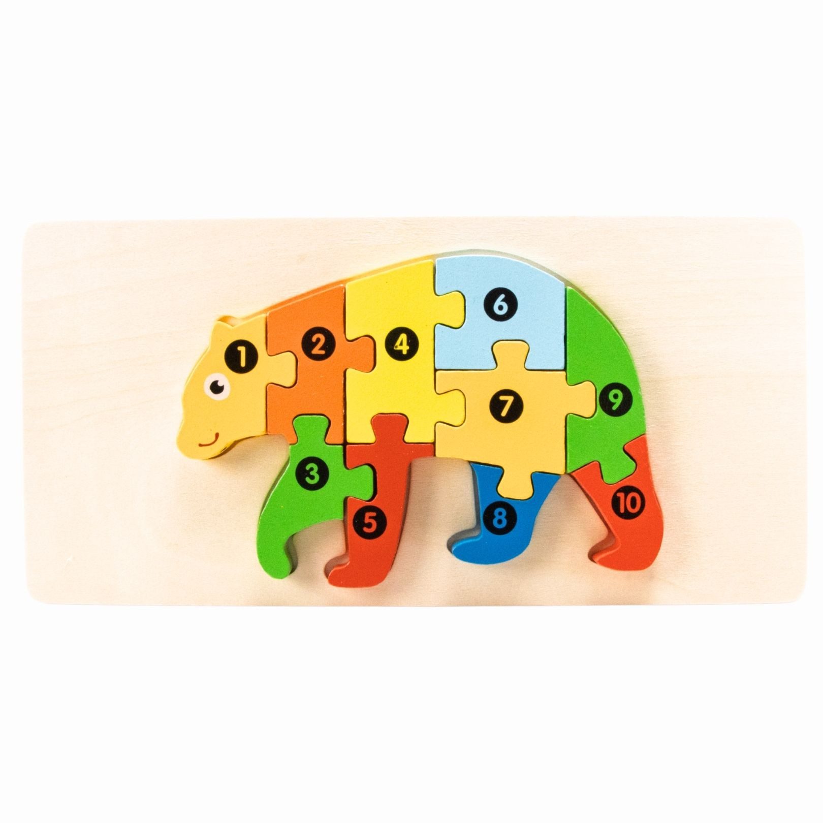 GICO Steckpuzzle Holzpuzzle Bär mit Zahlen von 1 bis 10- 3913, Puzzleteile günstig online kaufen