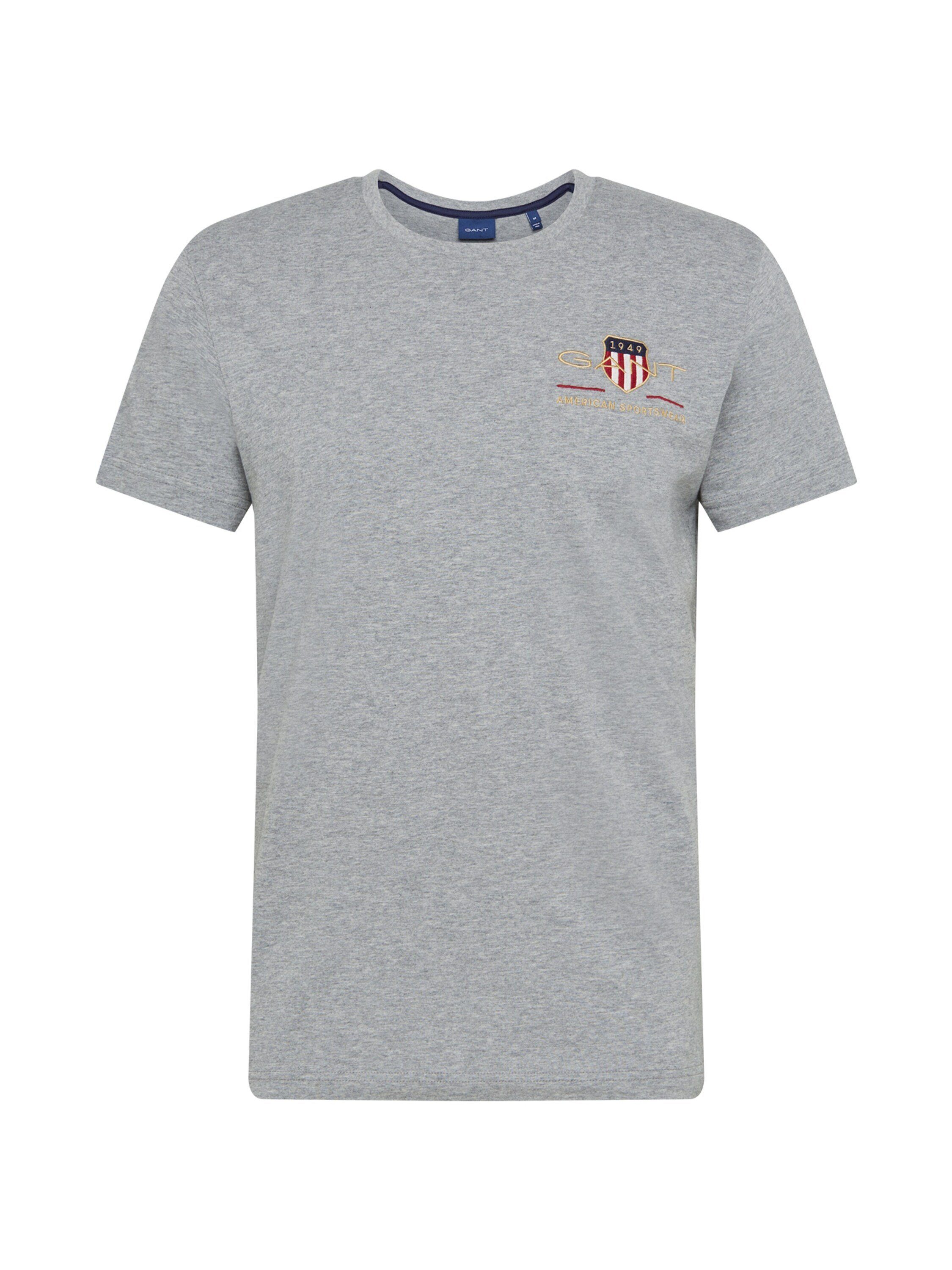 Gant T-Shirt (1-tlg) Grau