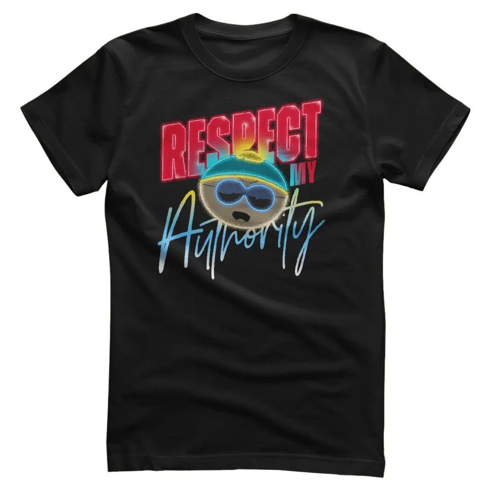 South Park T-Shirt Respect MY Authority Neon Sign T-Shirt