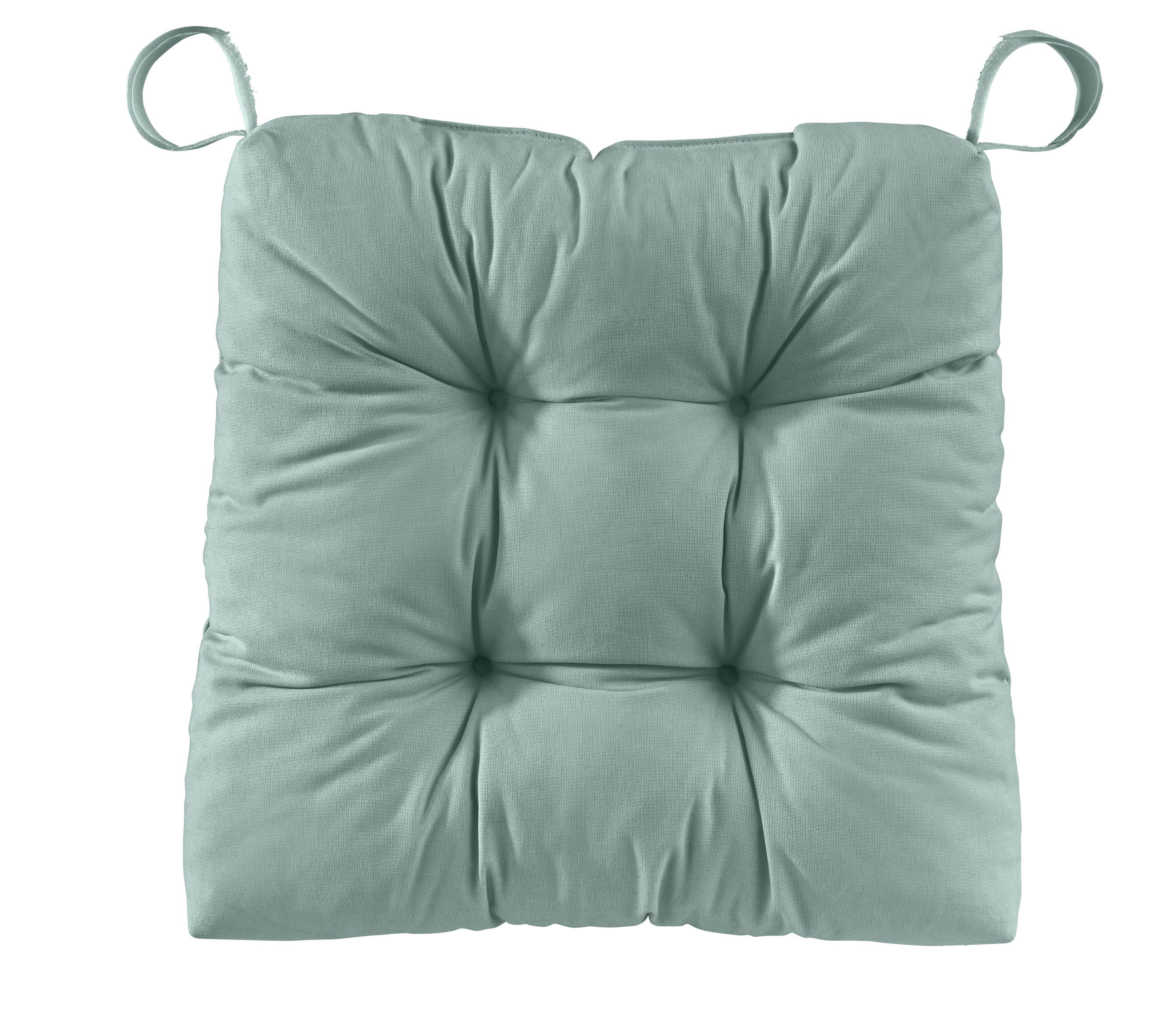 sleepling Stuhlkissen Eva, für Indoor und Outdoor, mit Klettverschluss, abriebfest und langlebig