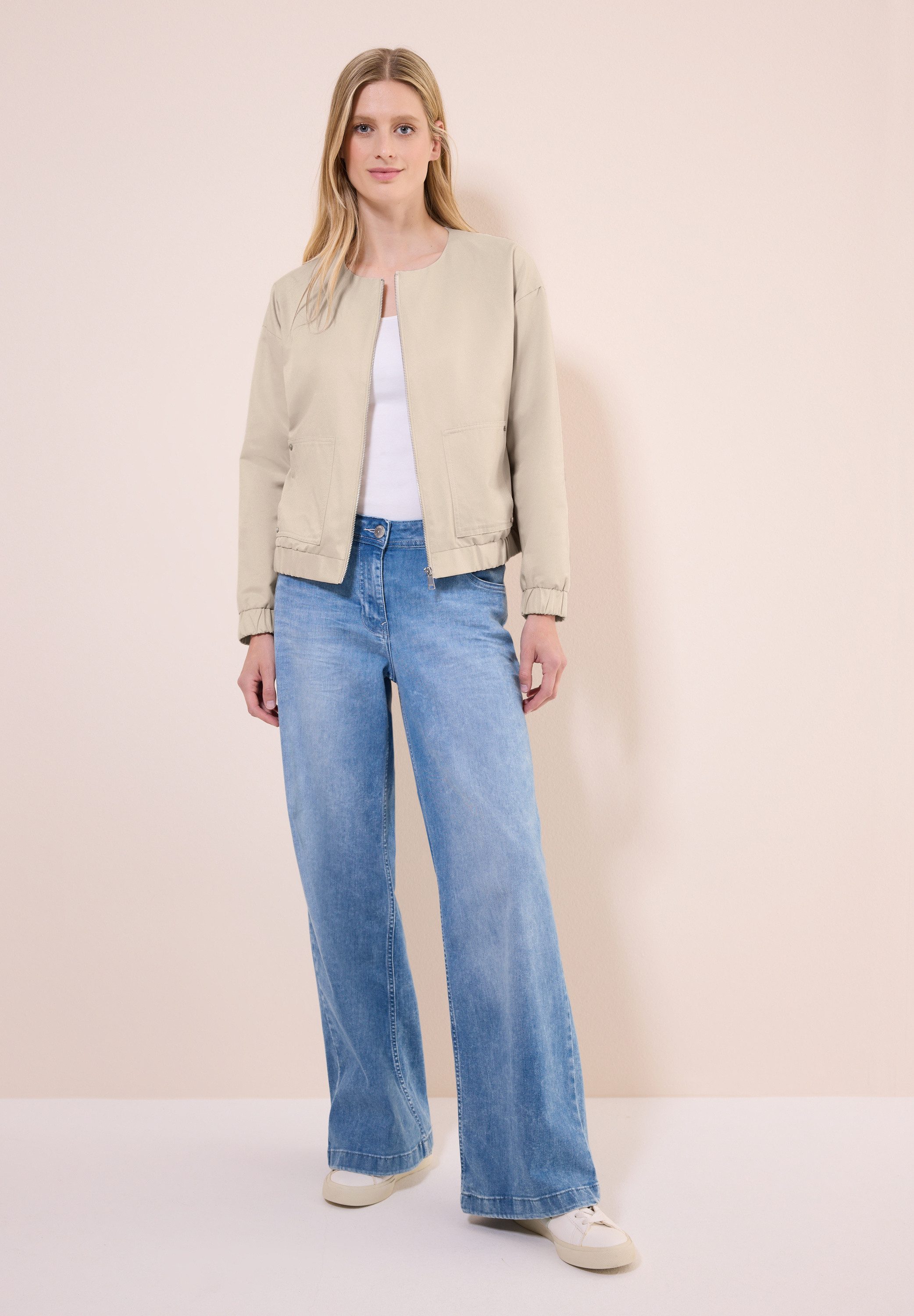 CECIL Blouson mit Elastiksaum