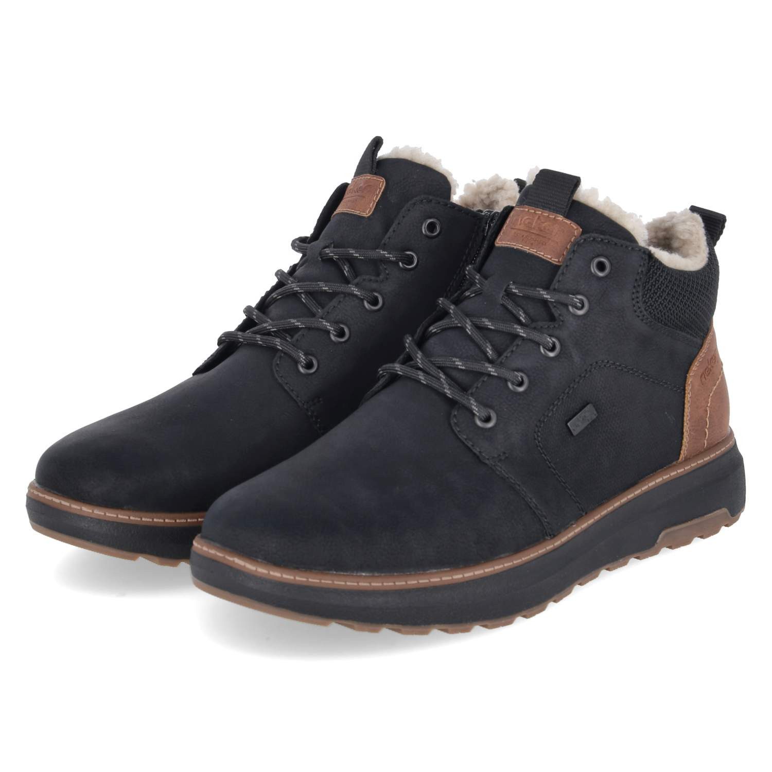 Rieker Rieker Winterstiefel B5530-00 Herren Synthetik black Schnürstiefel