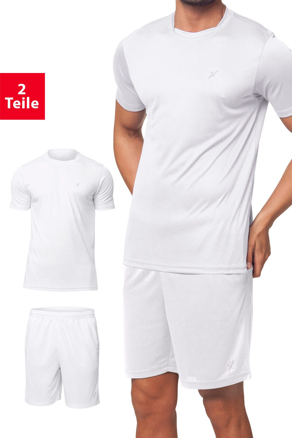 CFLEX Trainingsshirt Herren Sport-Set (2-teilig) - T-Shirt & Shorts - Sportswear Collection
