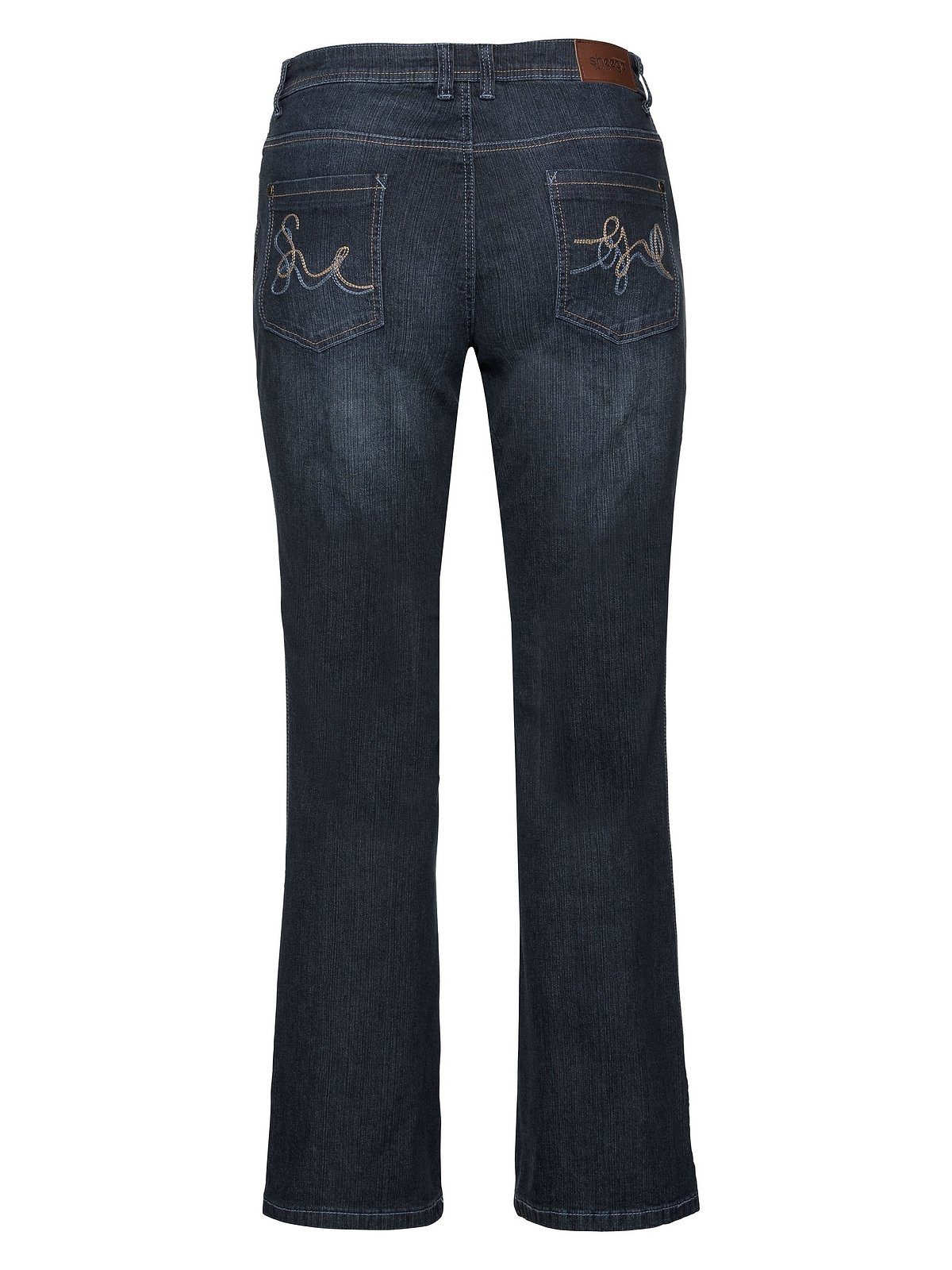 Sheego Stretch-Jeans Große Größen mit Used-Effekten