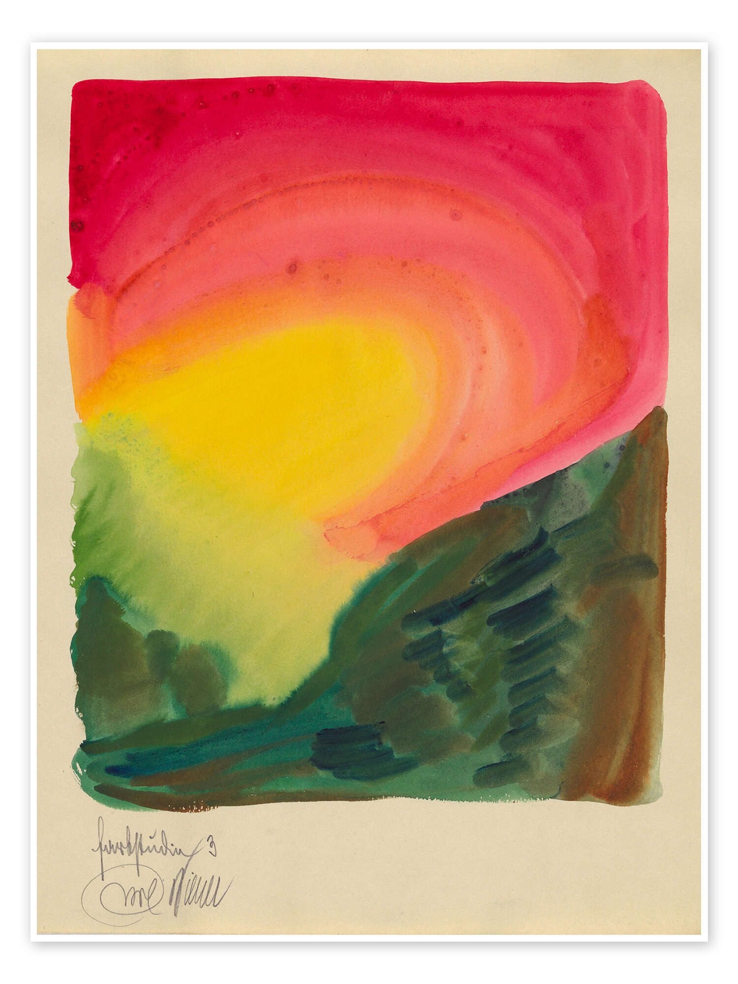 Posterlounge Wandbild Abstract Colour Study III, Karl Wiener, erhältlich als Poster, Leinwandbild, Wandsticker oder Acrylglasbild
