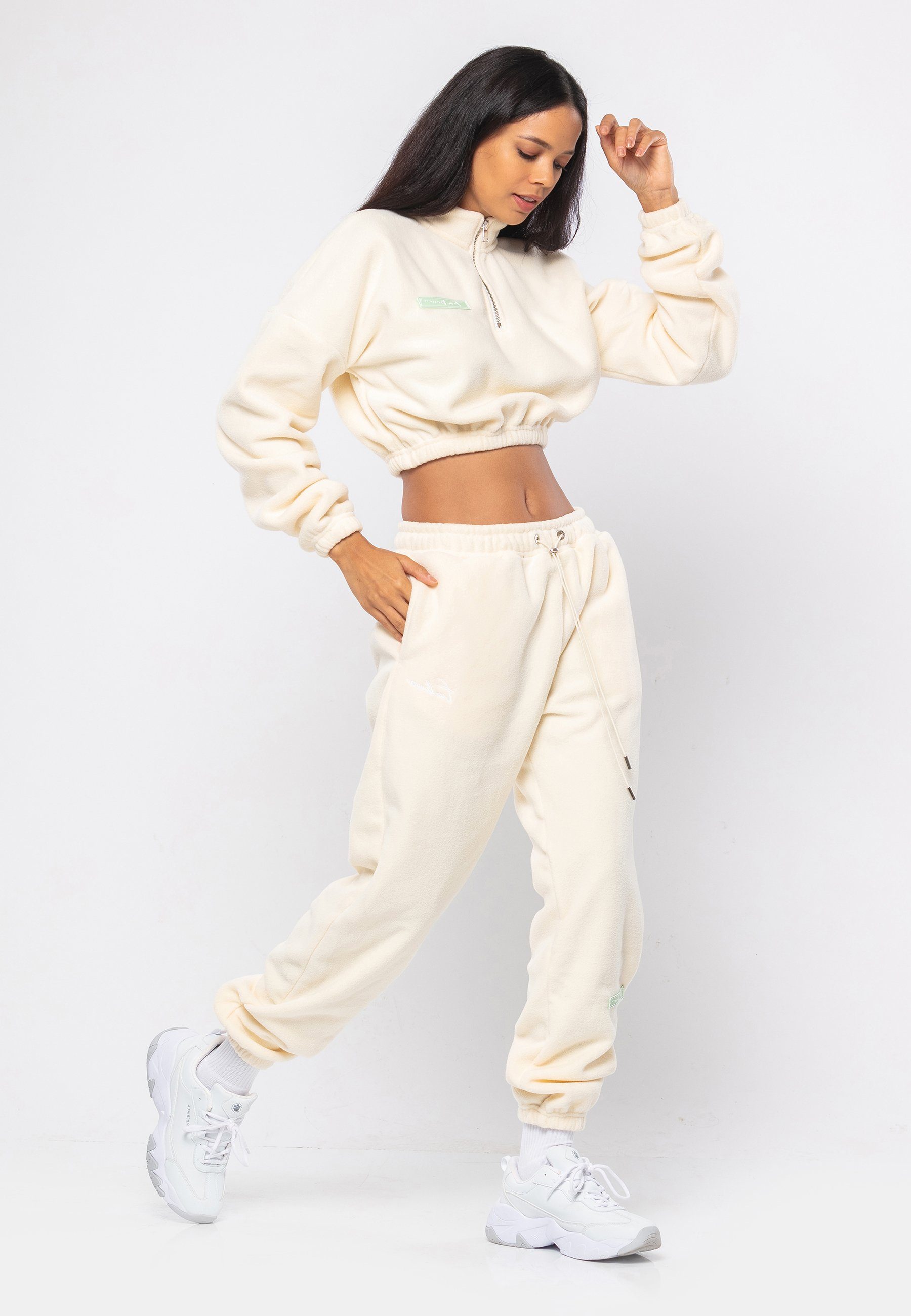 Tom Barron Trainingsanzug WOMAN REGULAR FIT FLEECE FABRIC TRACK SUIT, mit Label-Applikationen – Bild 4 von 5