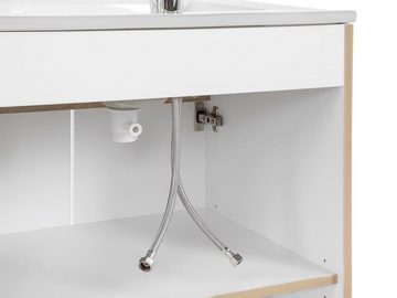 JVmoebel Waschtisch Weißer Waschtisch mit Unterschrank Hochwertige Badezimmer