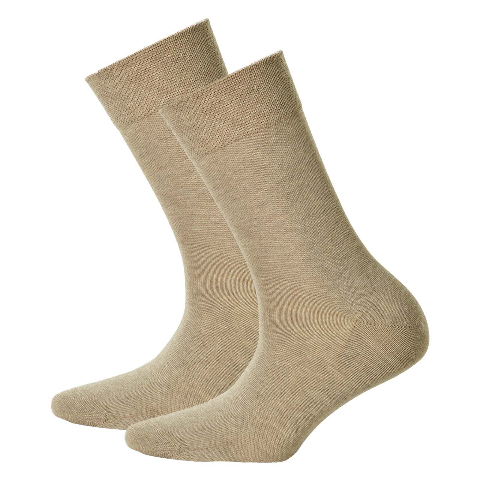Hudson Kurzsocken Damen Socken Relax, 2 Paar - Cotton, Komfortbund Sand