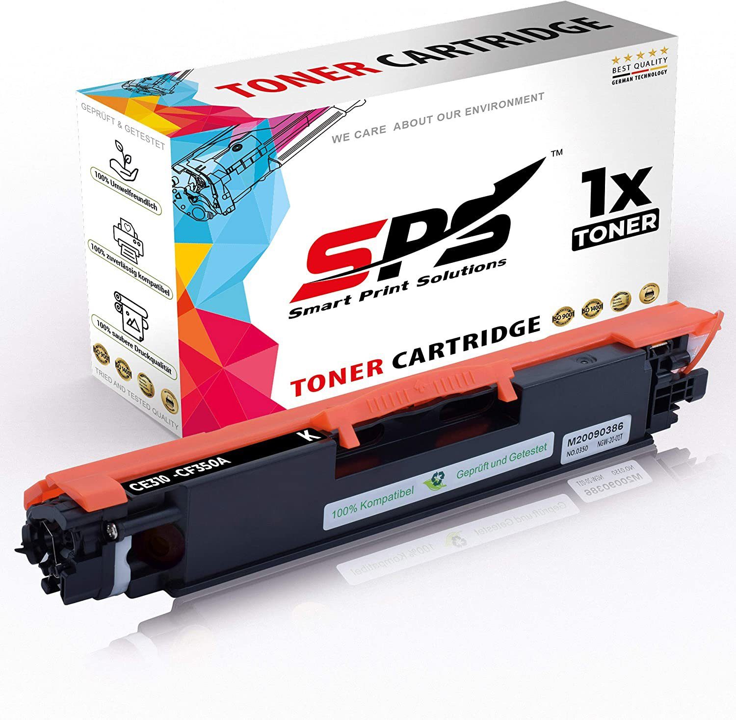 SPS Tonerkartusche Kompatibel für HP Laserjet Pro MFP M176DN 130A, (1er Pack, 1 x Toner (Für HP CF350A Schwarz)