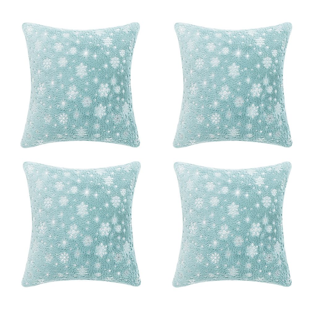 Qelus Kissenbezüge 45x45cm Kissenbezug Flauschige Weihnachten günstig online kaufen