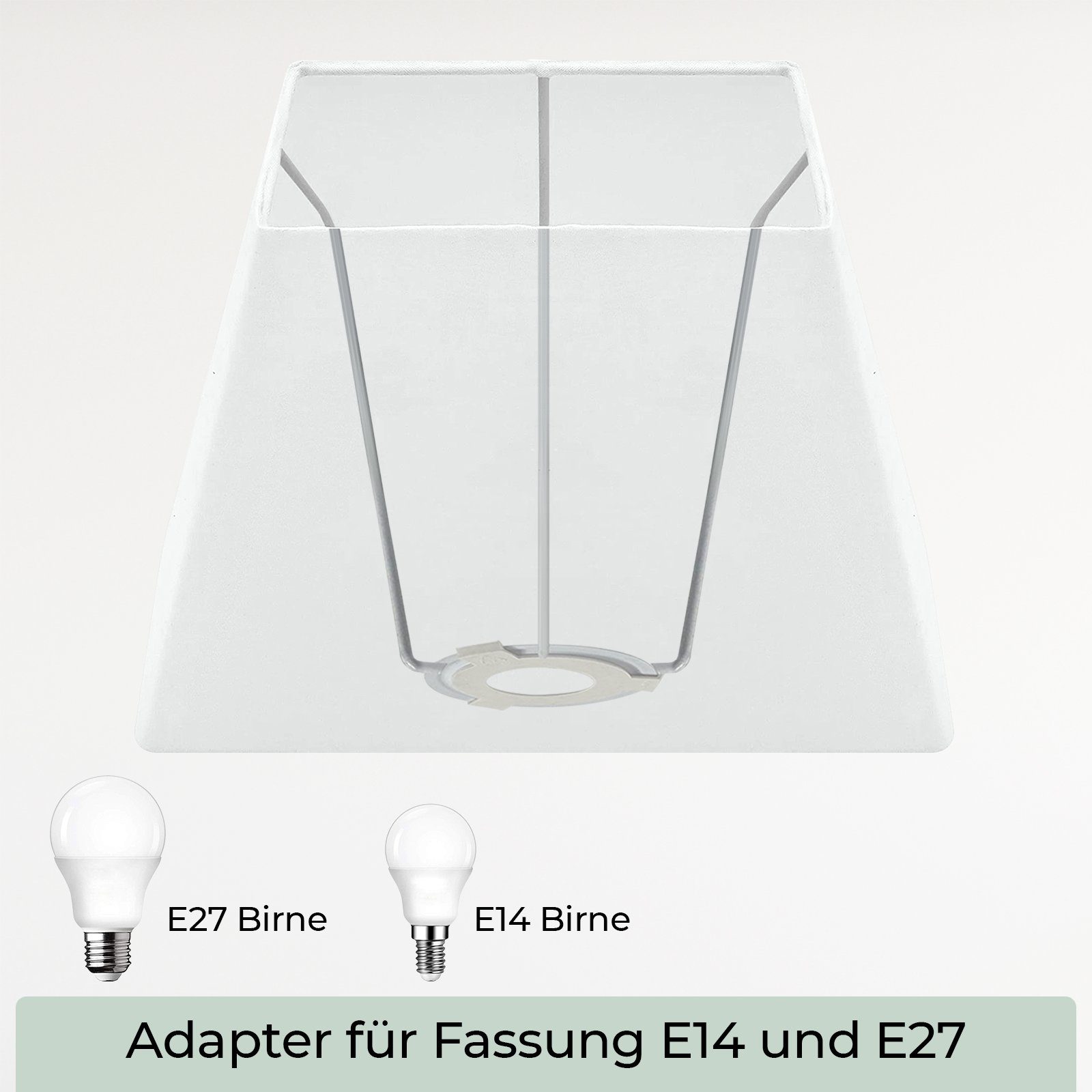 Wogati Lampenschirm Wogati Premium Stehlampe Lampenschirm Trapez