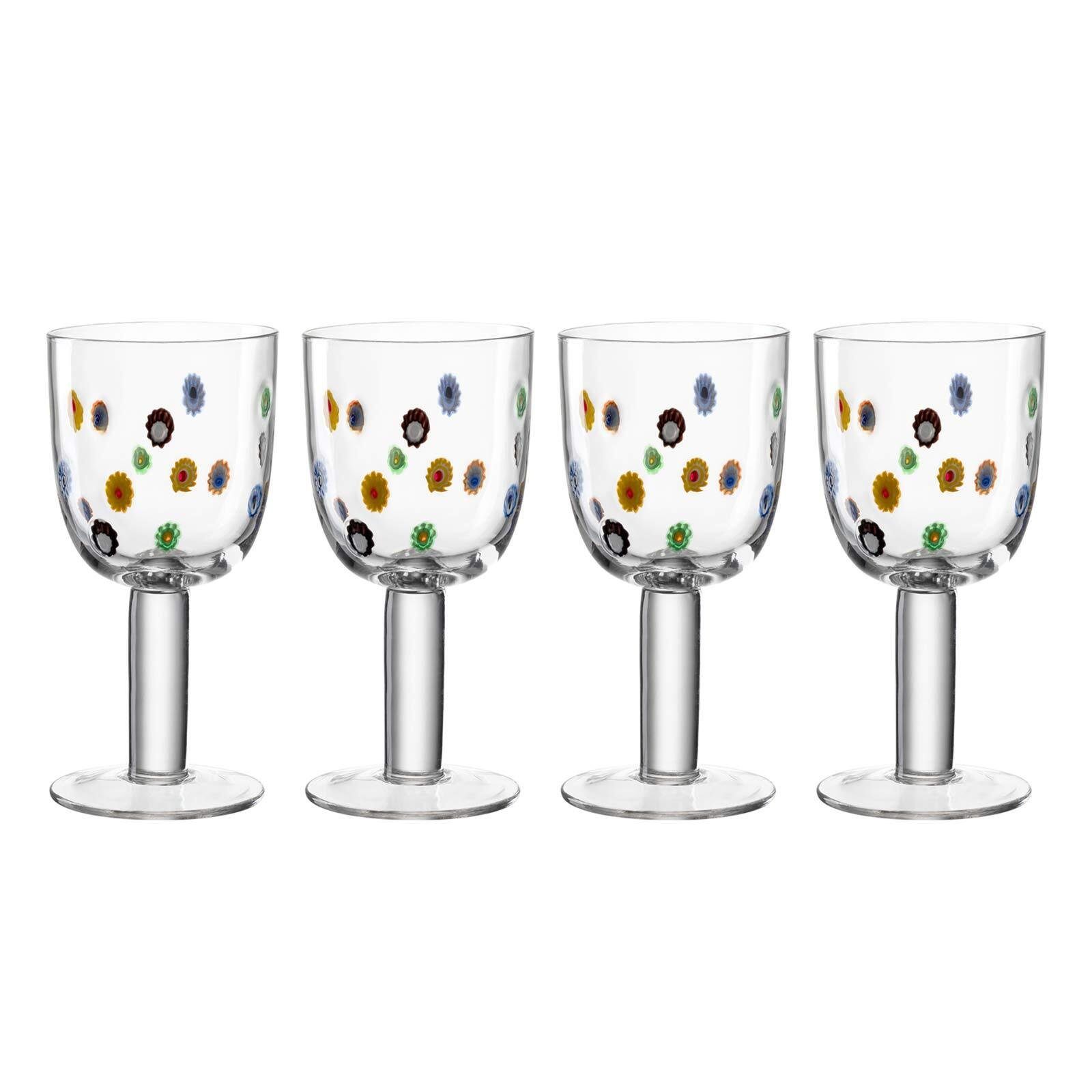 LEONARDO Weißweinglas »FIORI Weißweinglas 310 ml 4er Set«, Glas