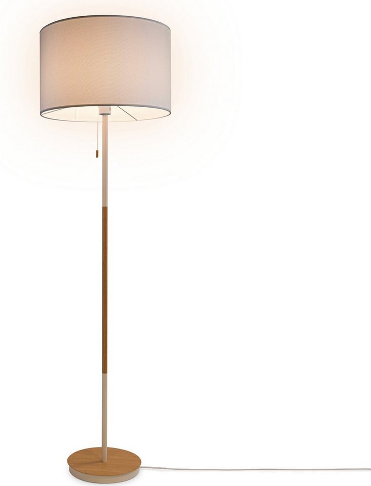 Paco Home Stehlampe EK CA UNI COLOR, ohne Leuchtmittel, Stoffschirm  Wohnzimmer Skandi Standleuchte E27 Einfarbig Stofflampe