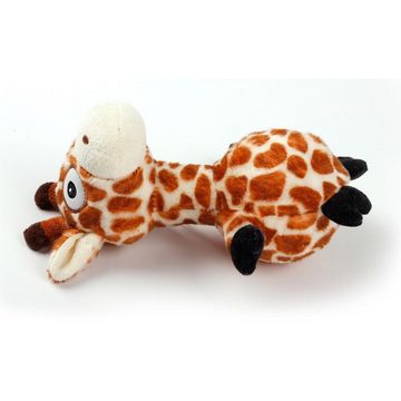 all for paws Tierkuscheltier Ultrasonic - GHz Giraf - Hundespielzeug, Plüsch, (2-tlg) Giraffe mit extra leisem Quietscher
