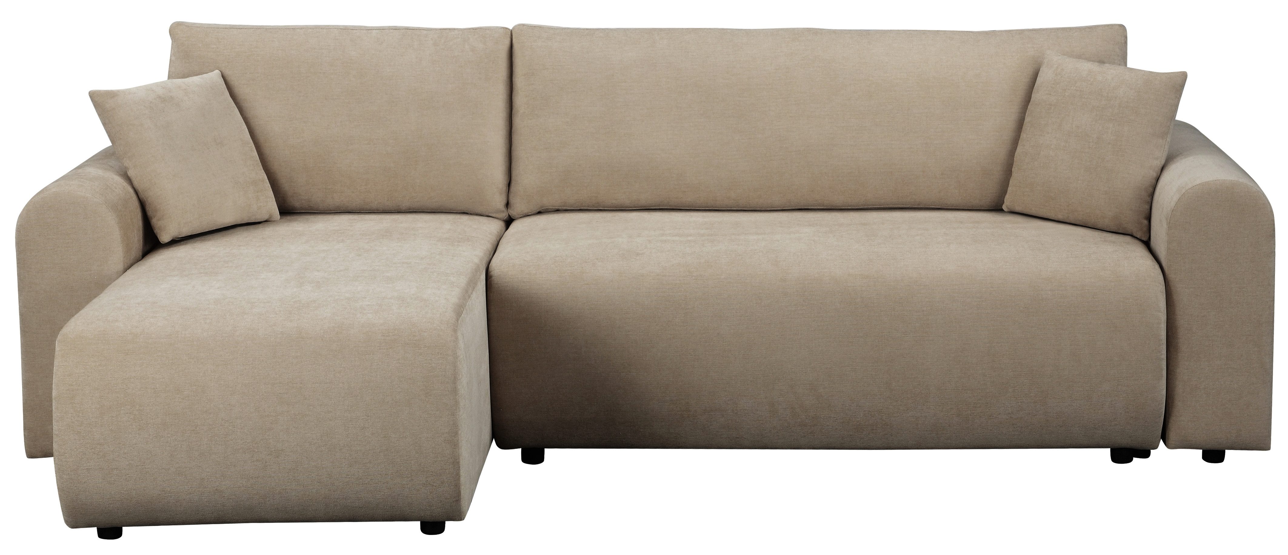 OTTO home Ecksofa JONAA L-Form, 241cm - OTTO. Verlässliche Qualität., Schlaffunktion(133/200), Bettkasten, Cord, Struktur, Unser Tiefpreis