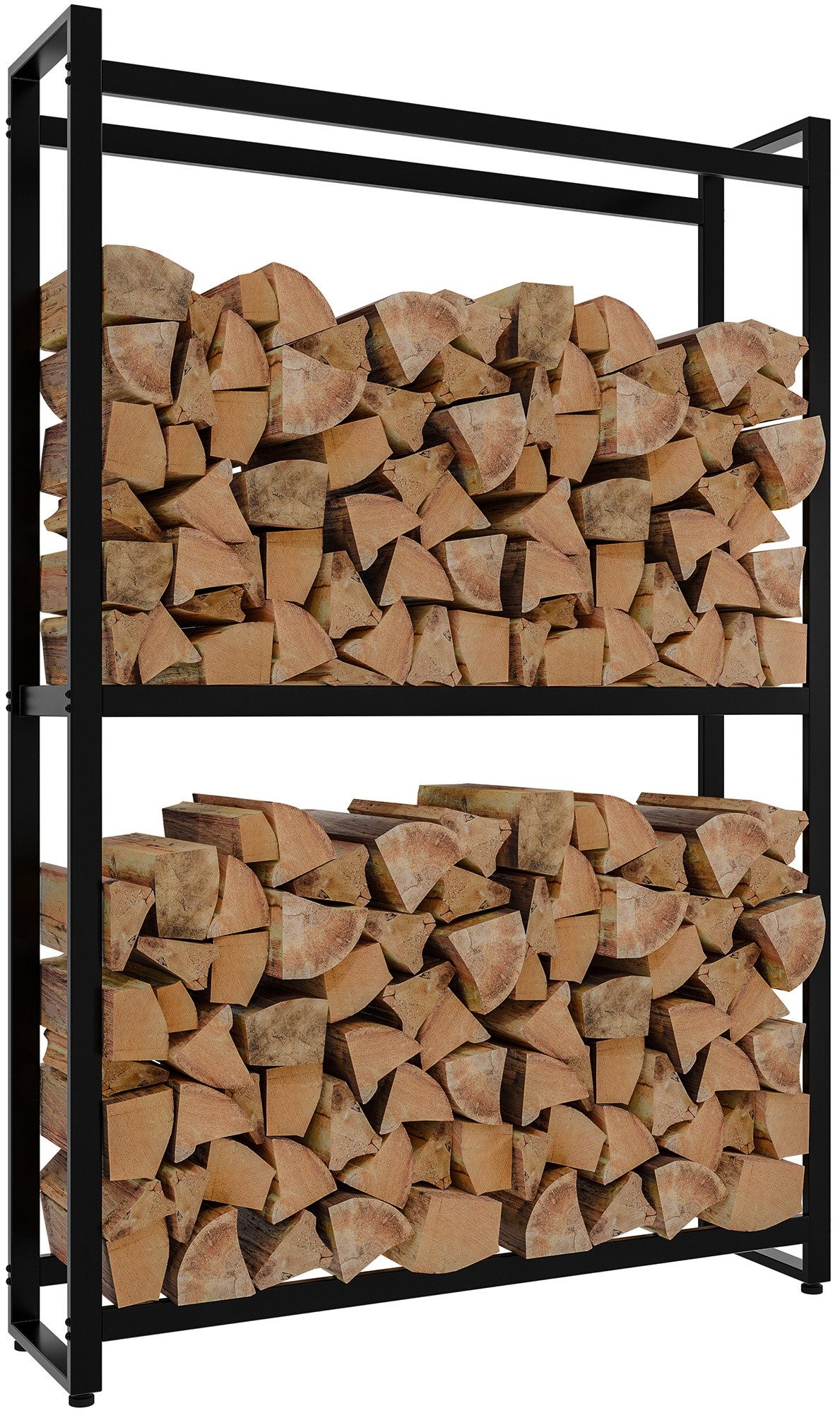 TPFLiving Kaminholzregal Lunor, BxTxH:100x25x150 cm, (Platzsparende günstig online kaufen